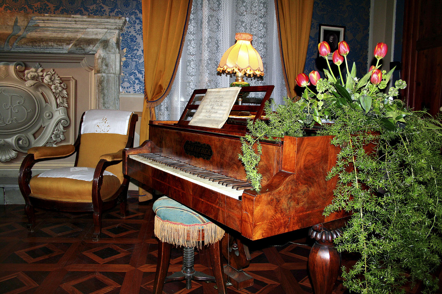 The piano by Giuseppe Verdi...