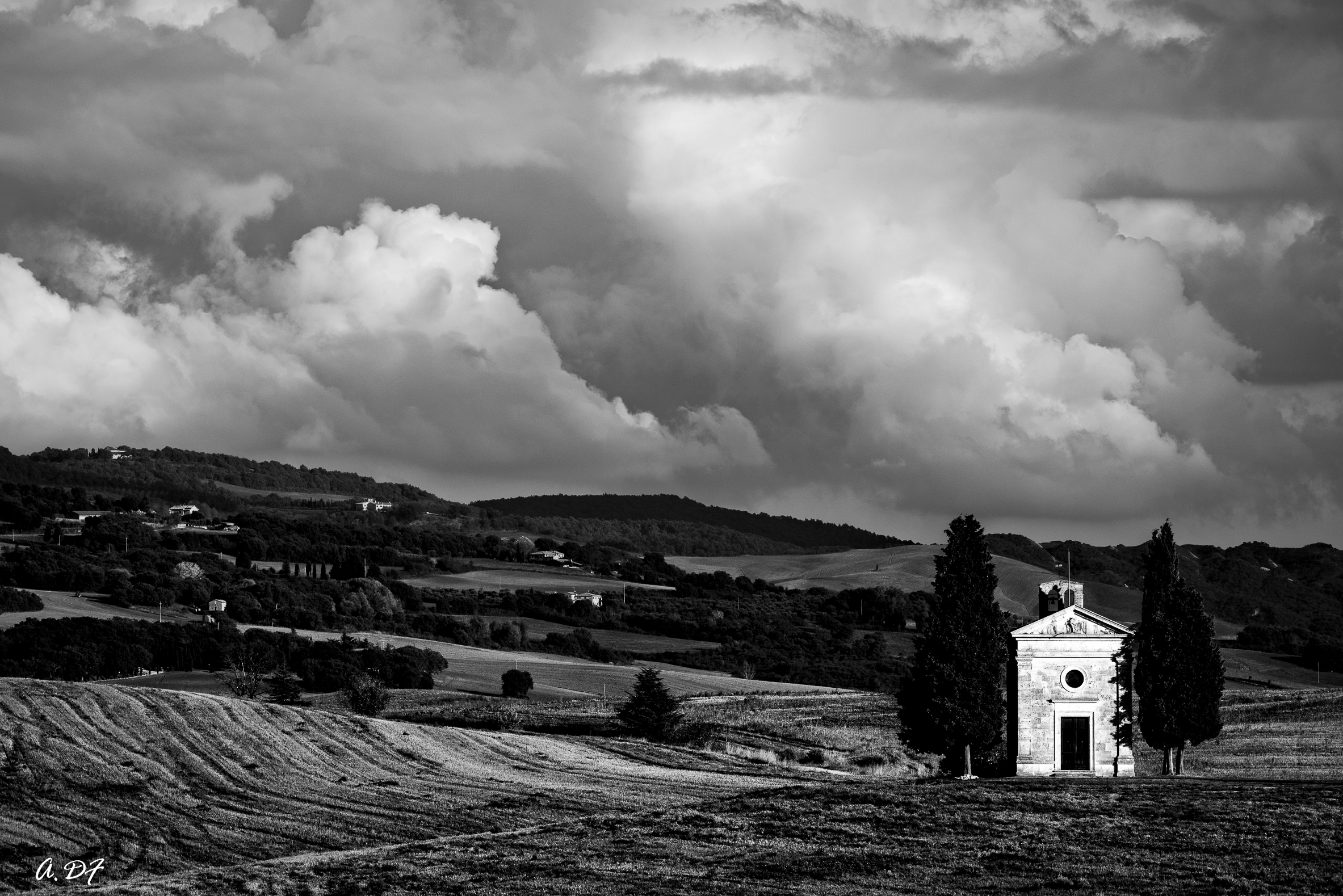 Visioni in bn della Val d'Orcia...