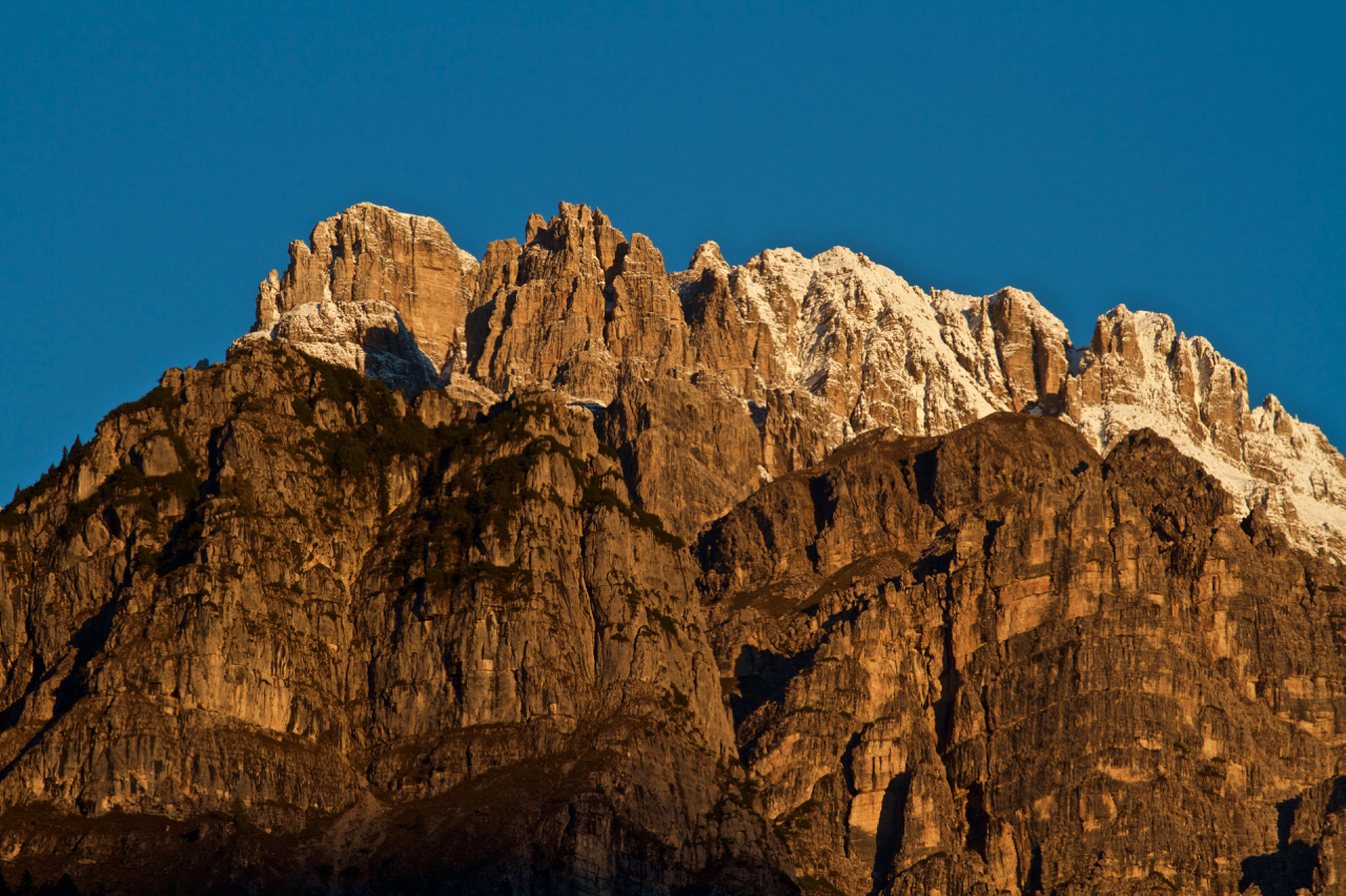 Brenta Dolomites from Molveno, sunrise....