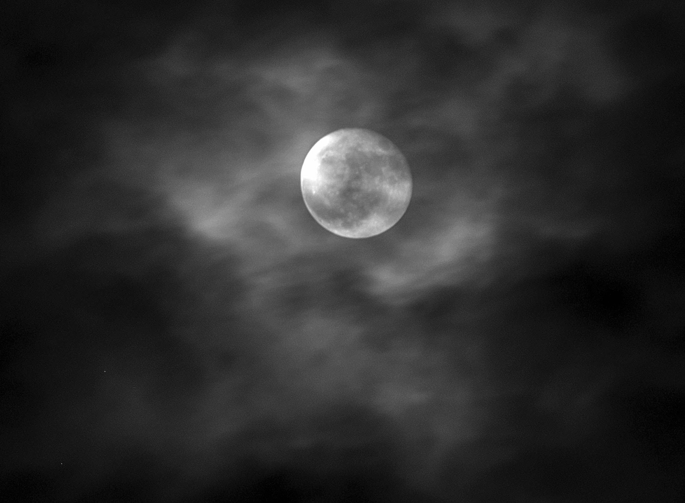 Supermoon and clouds...