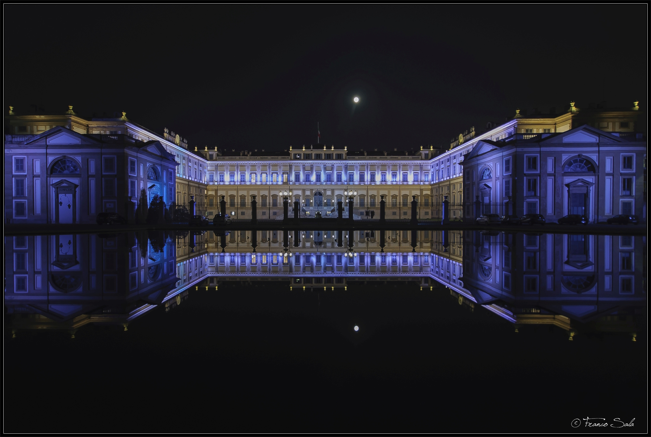 Palace and big moon...