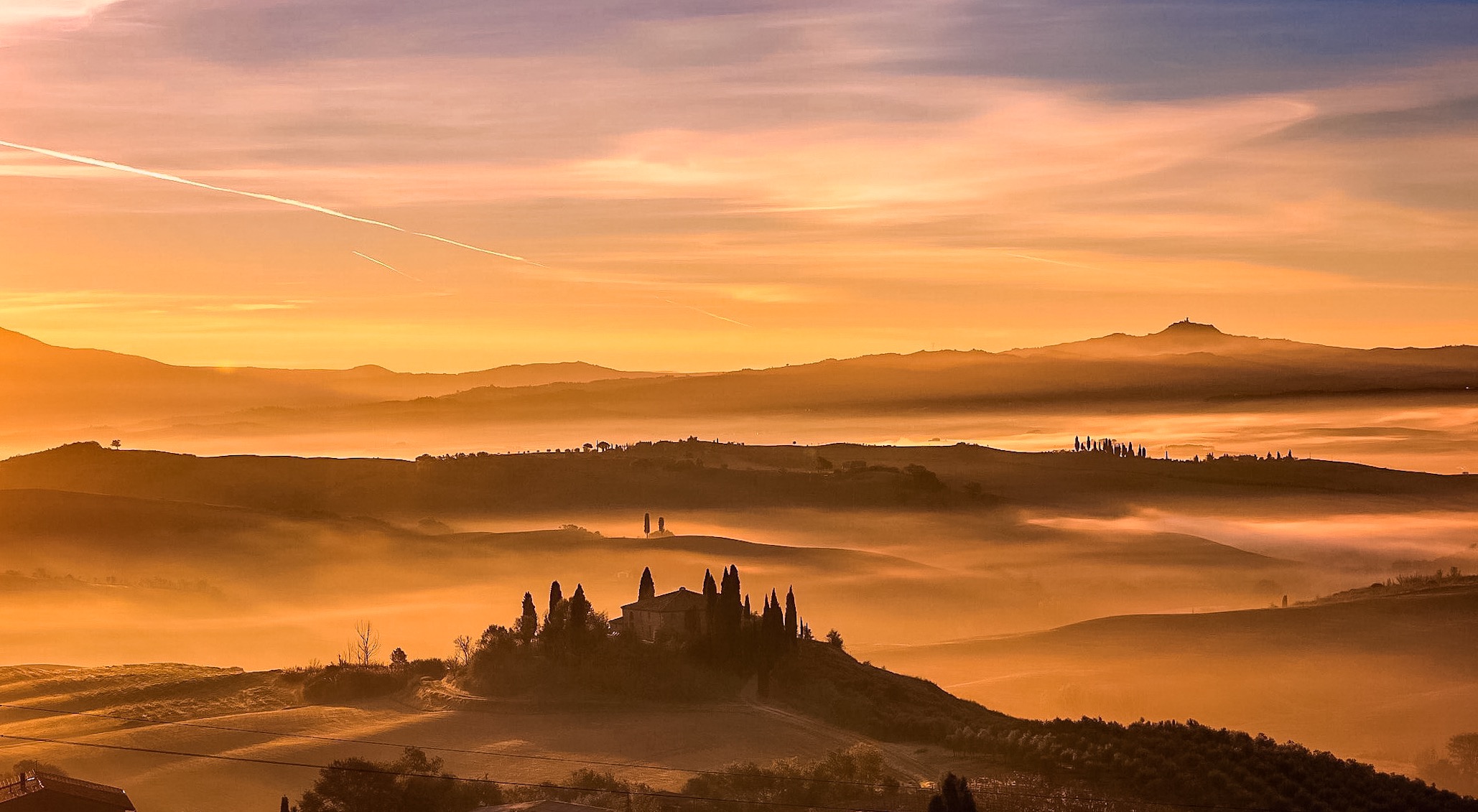 Val d'Orcia at sunrise...