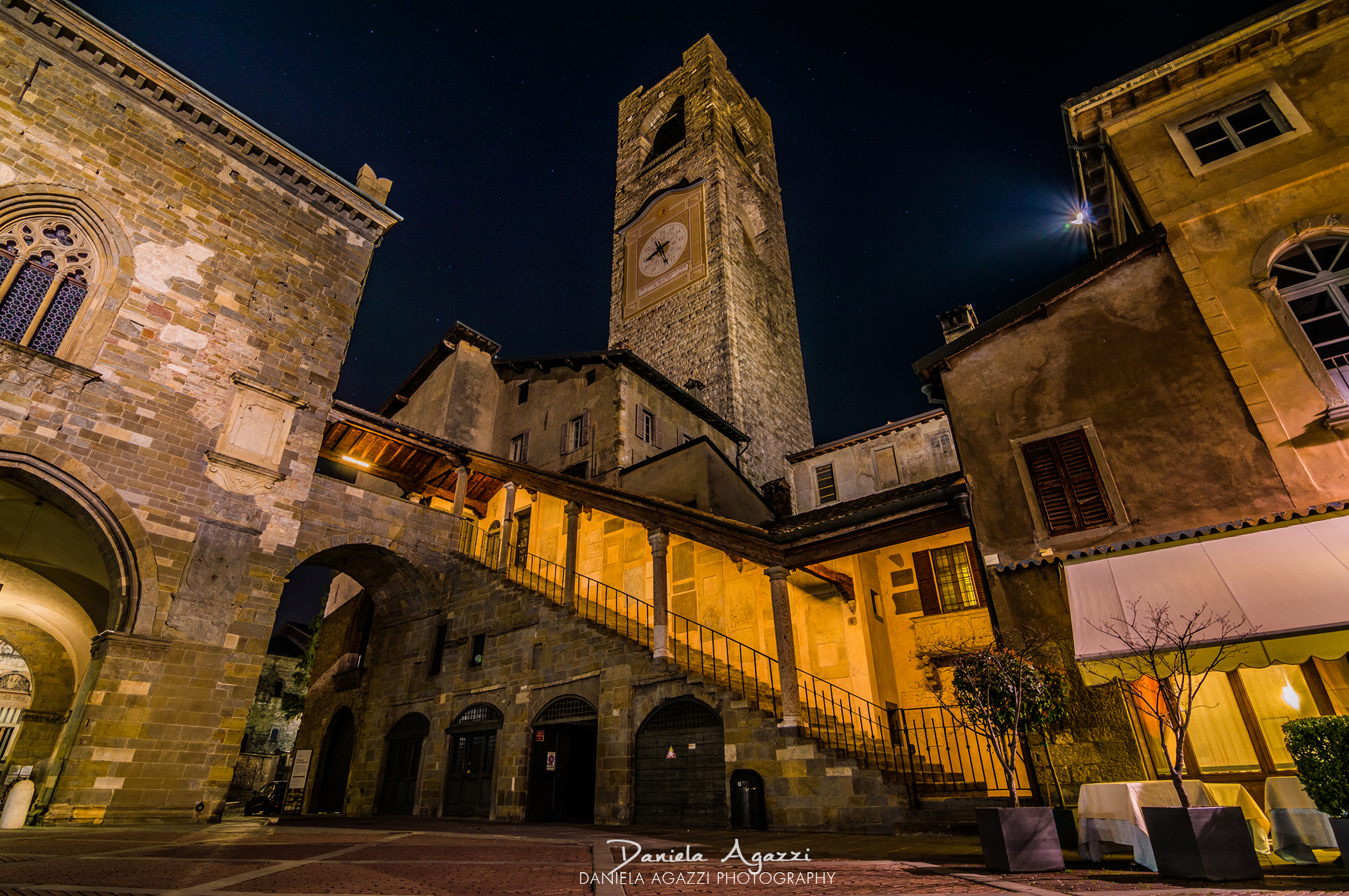 The bell tower of Bergamo Alta...