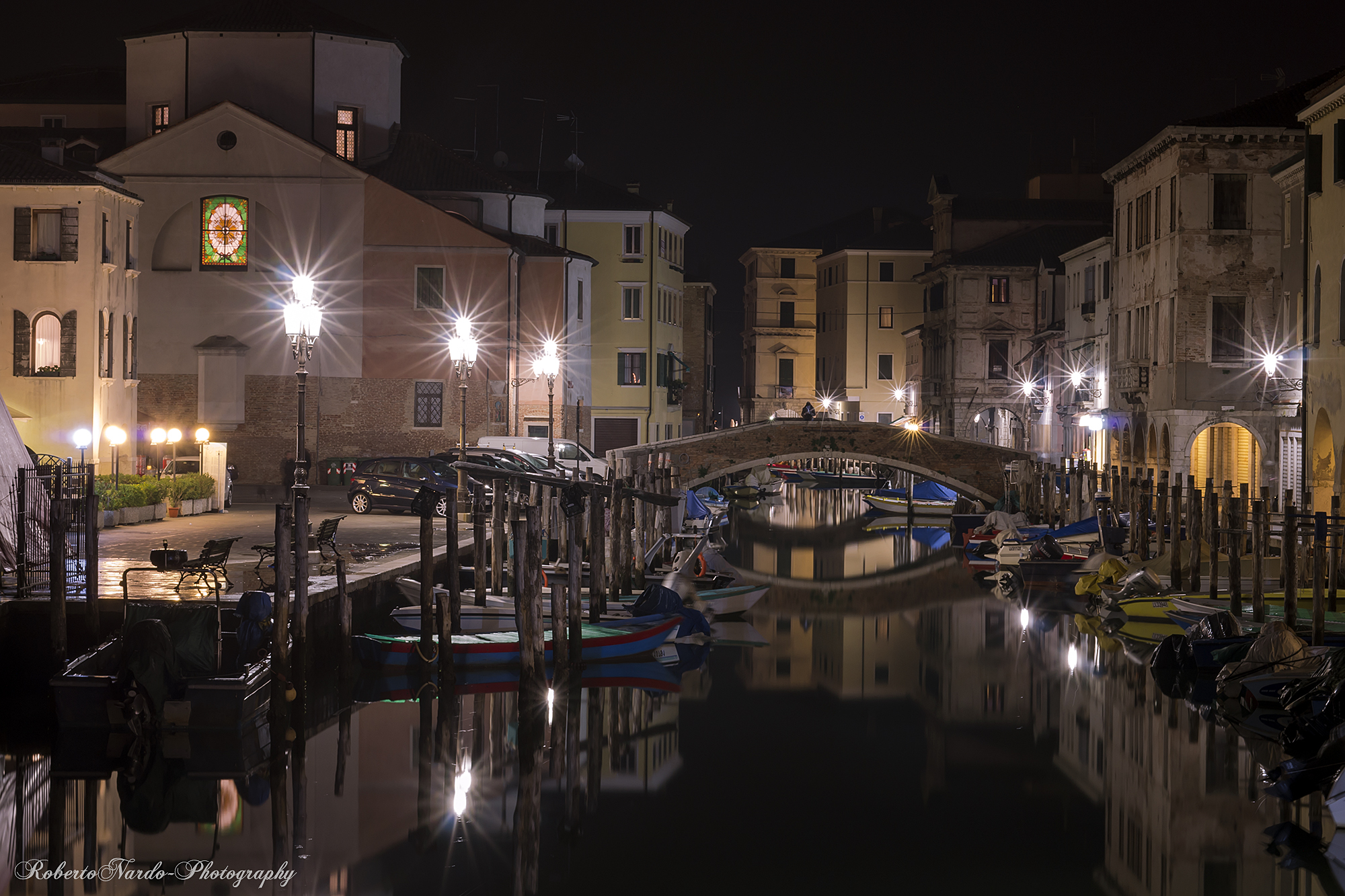 Chioggia, night on the canal vein...