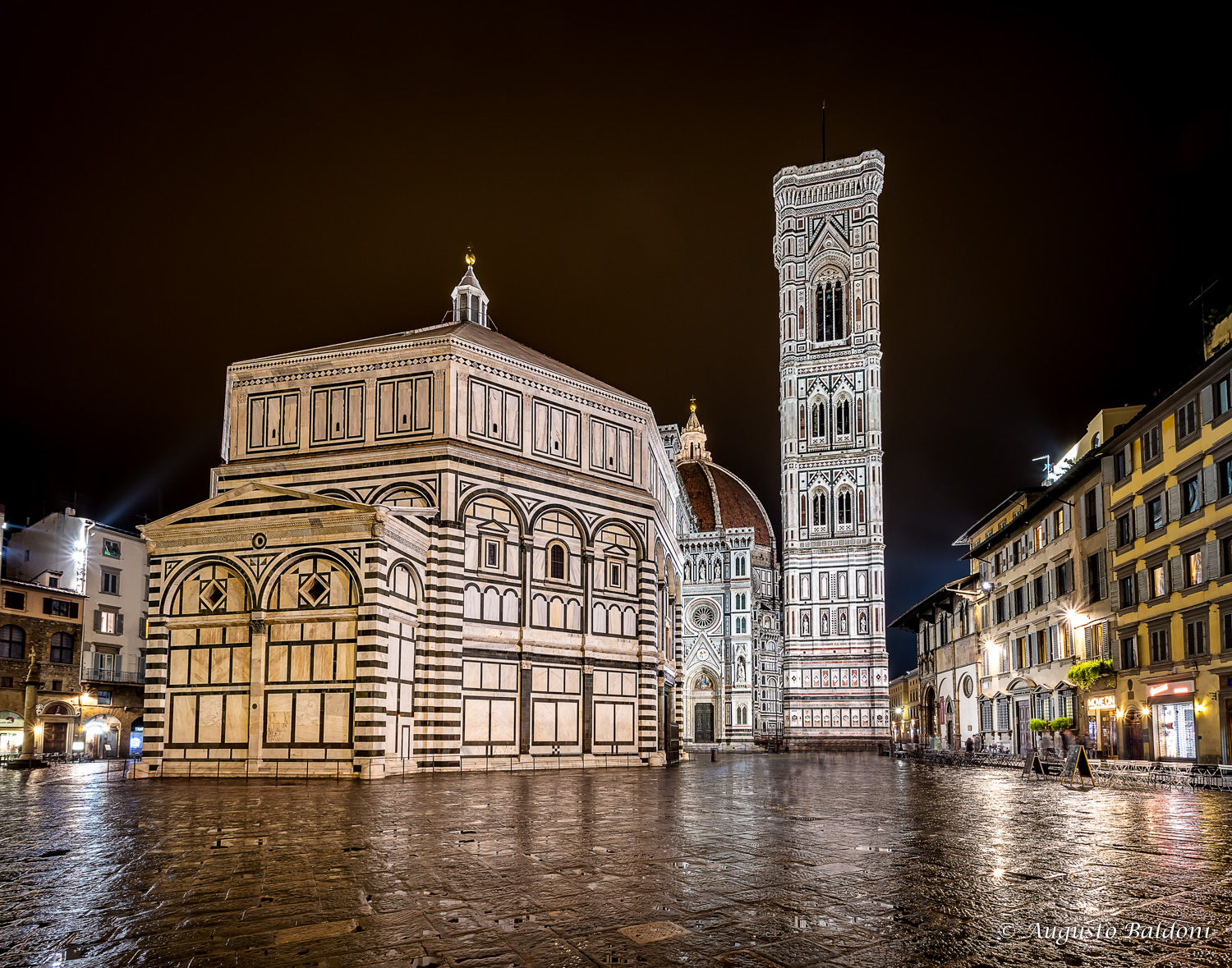 Firenze - Battistero e Campanile di Giotto - notturno...