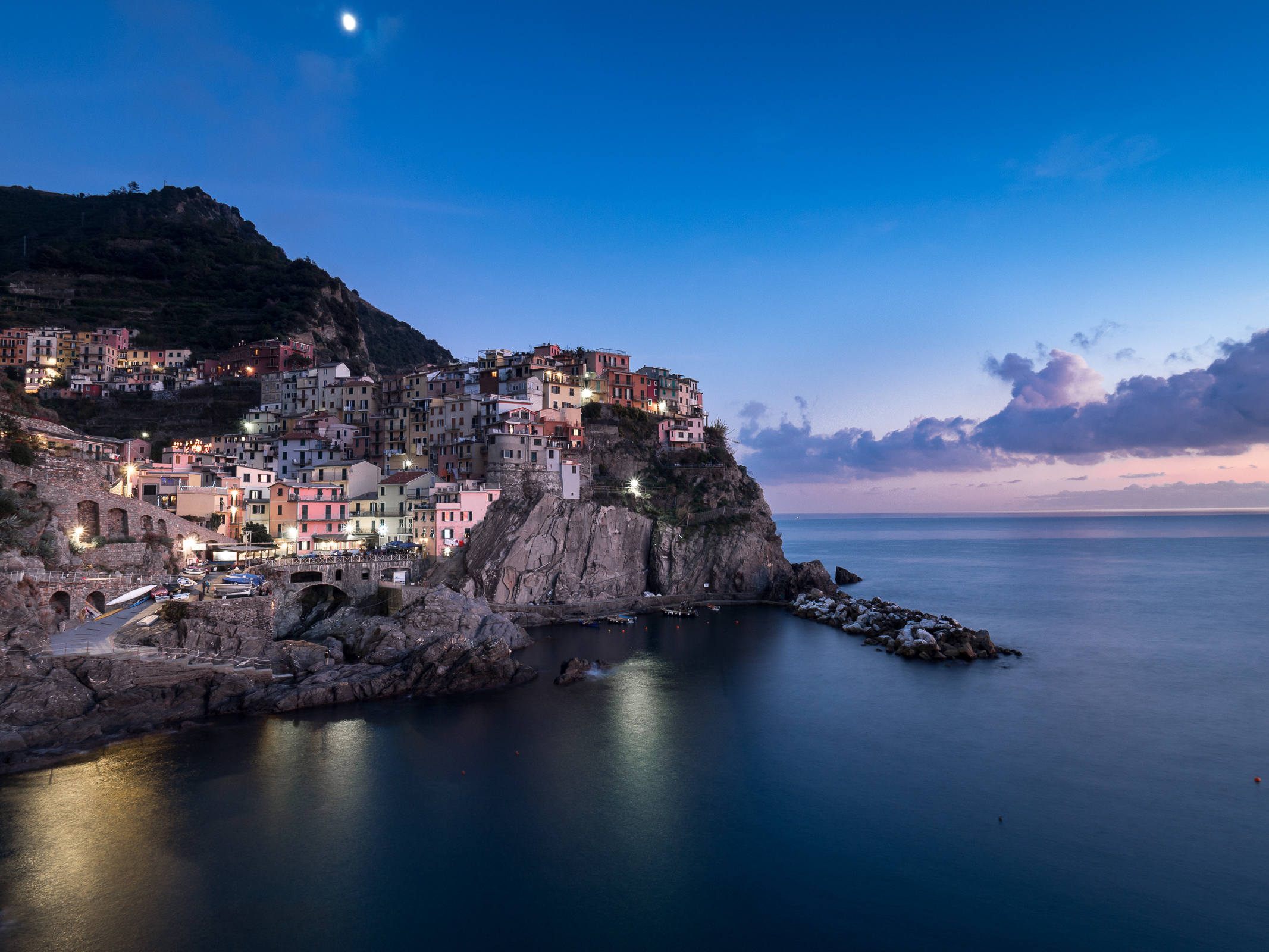 Ora blu a Manarola...