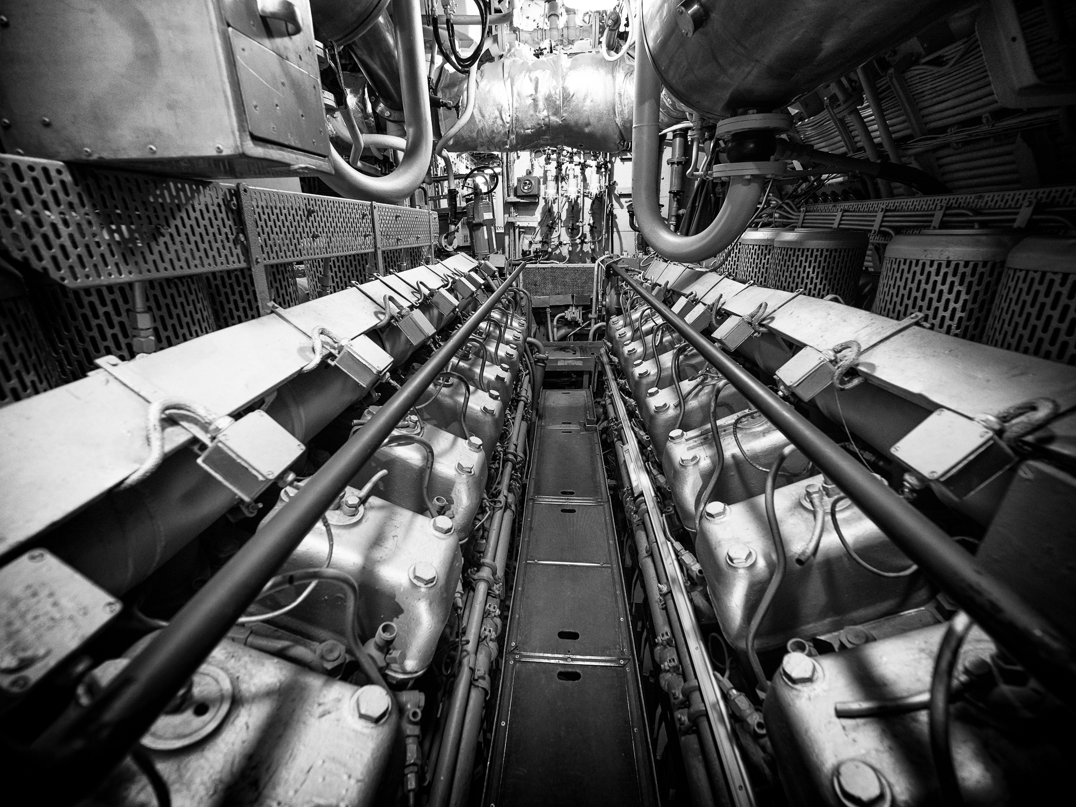 Nazario Sauro submarine engine room...