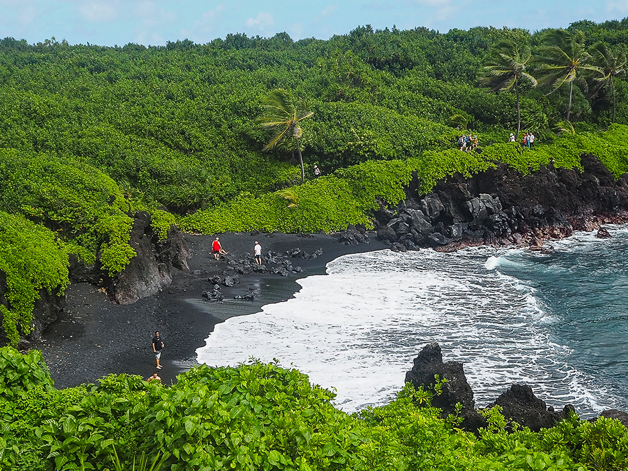 Blu green and black,  Maui Hawaii...