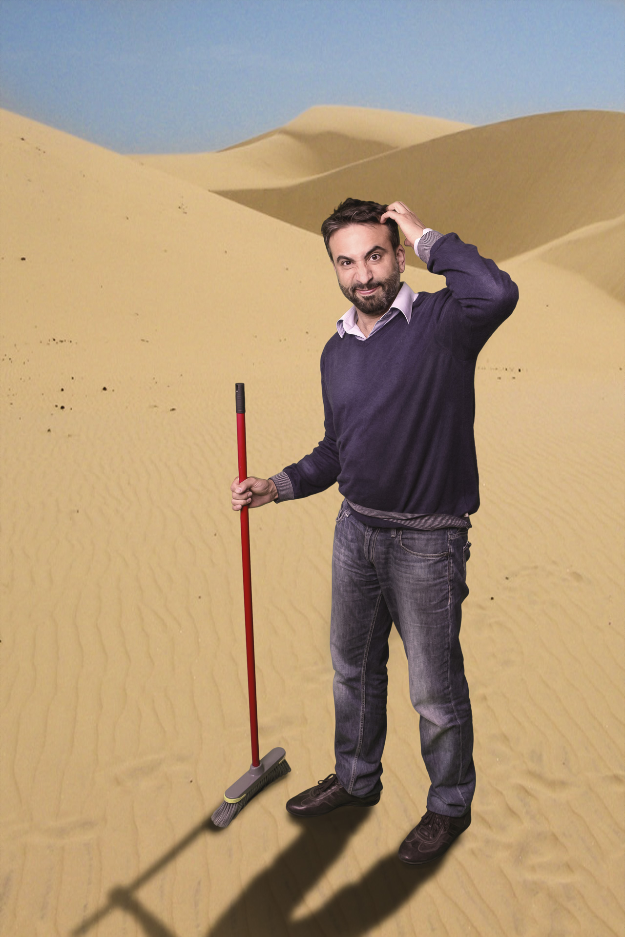 Spazzare nel deserto...