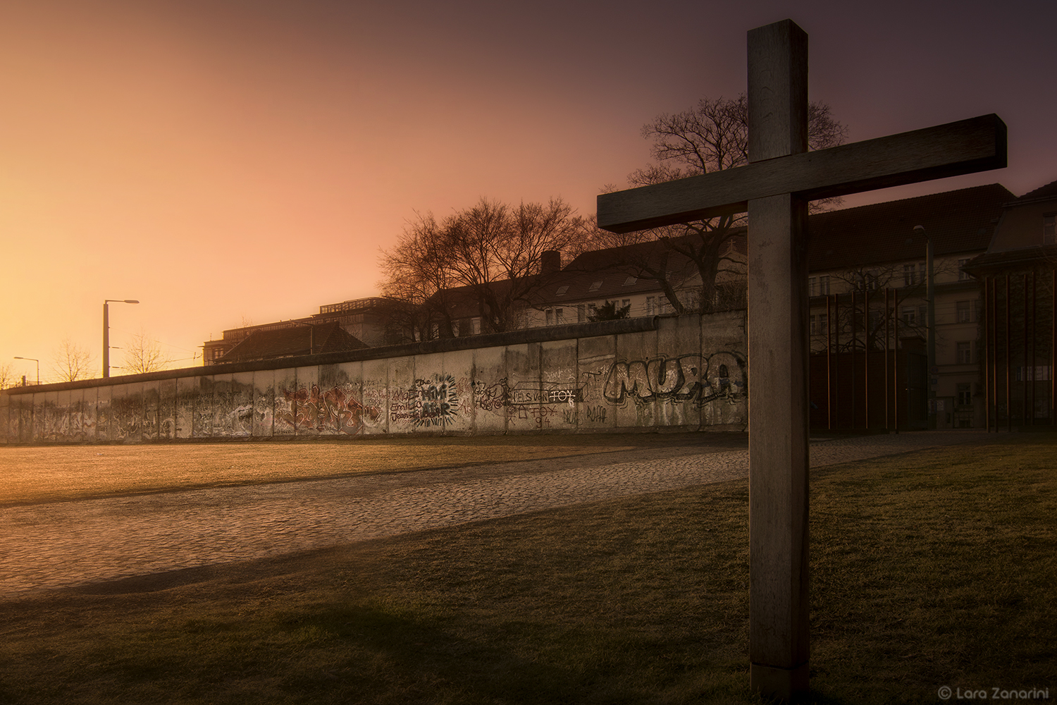 Muro di Berlino sulla Bernauer Straße...