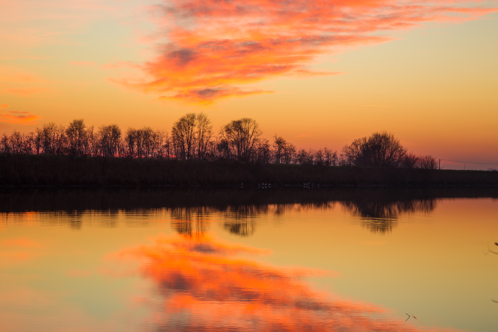 sunset over the Delta...