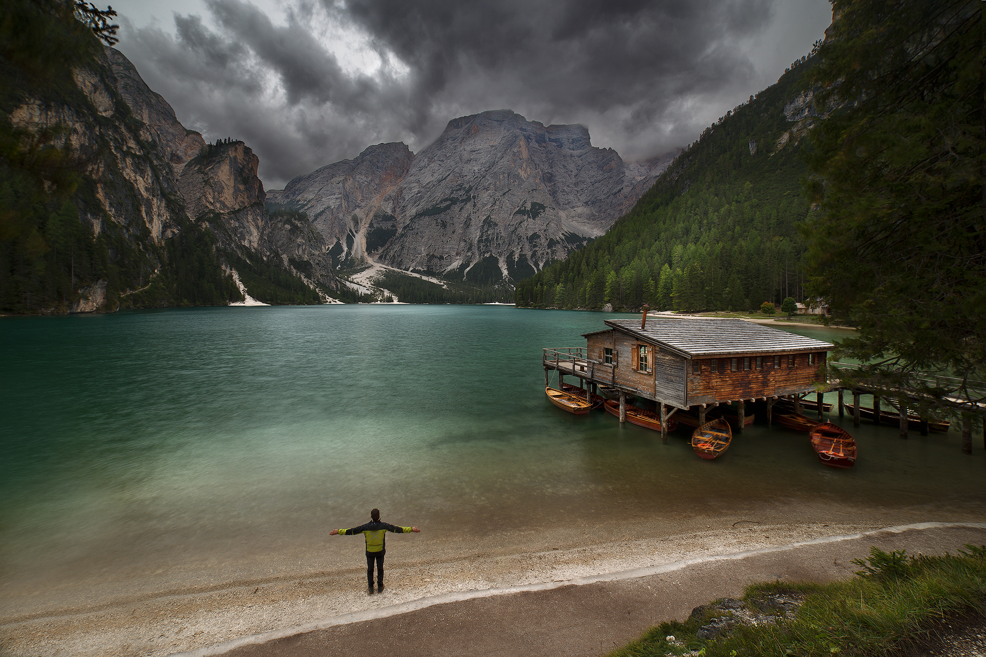 I embrace Lake Braies...