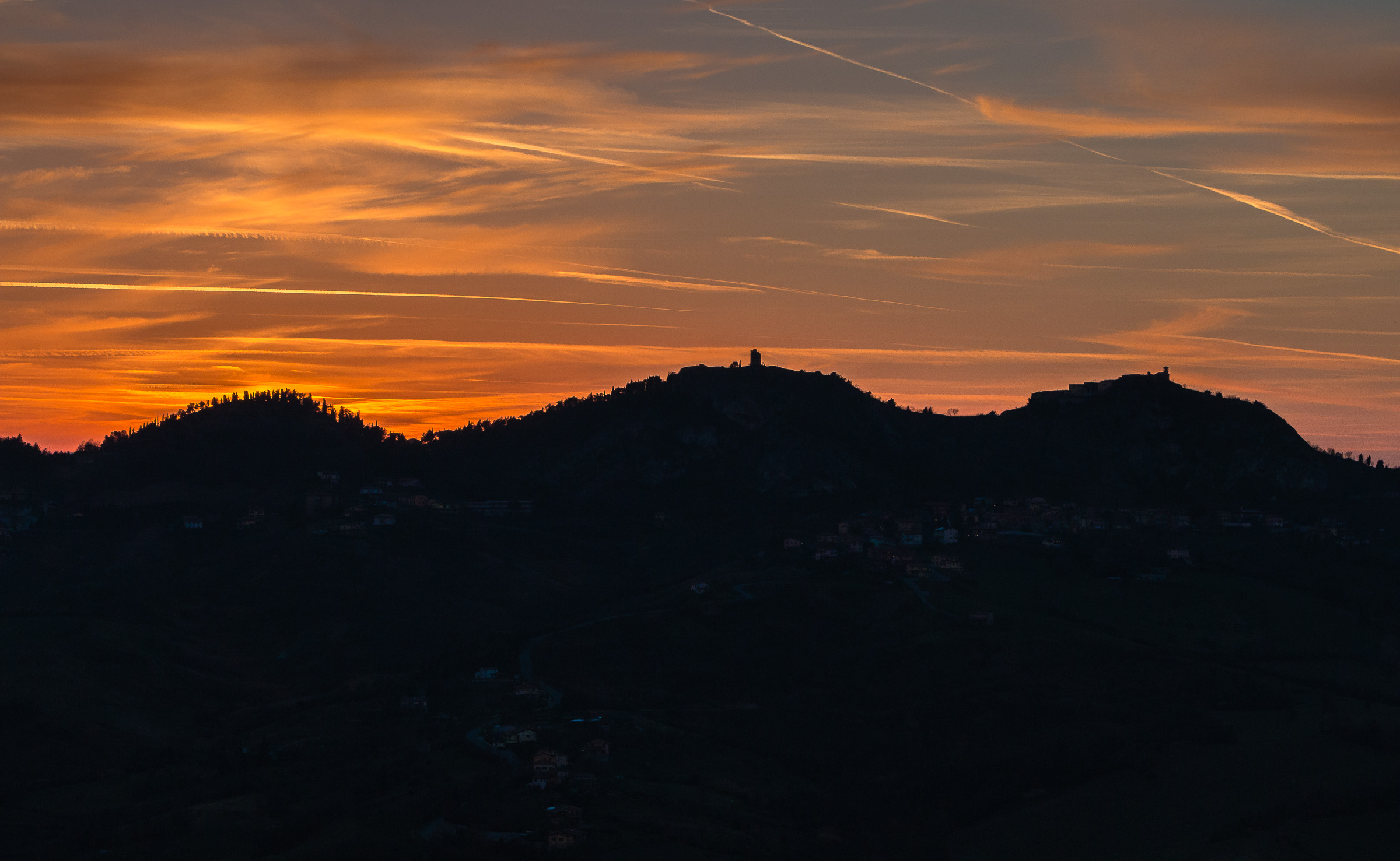 sunset in Valmarecchia...