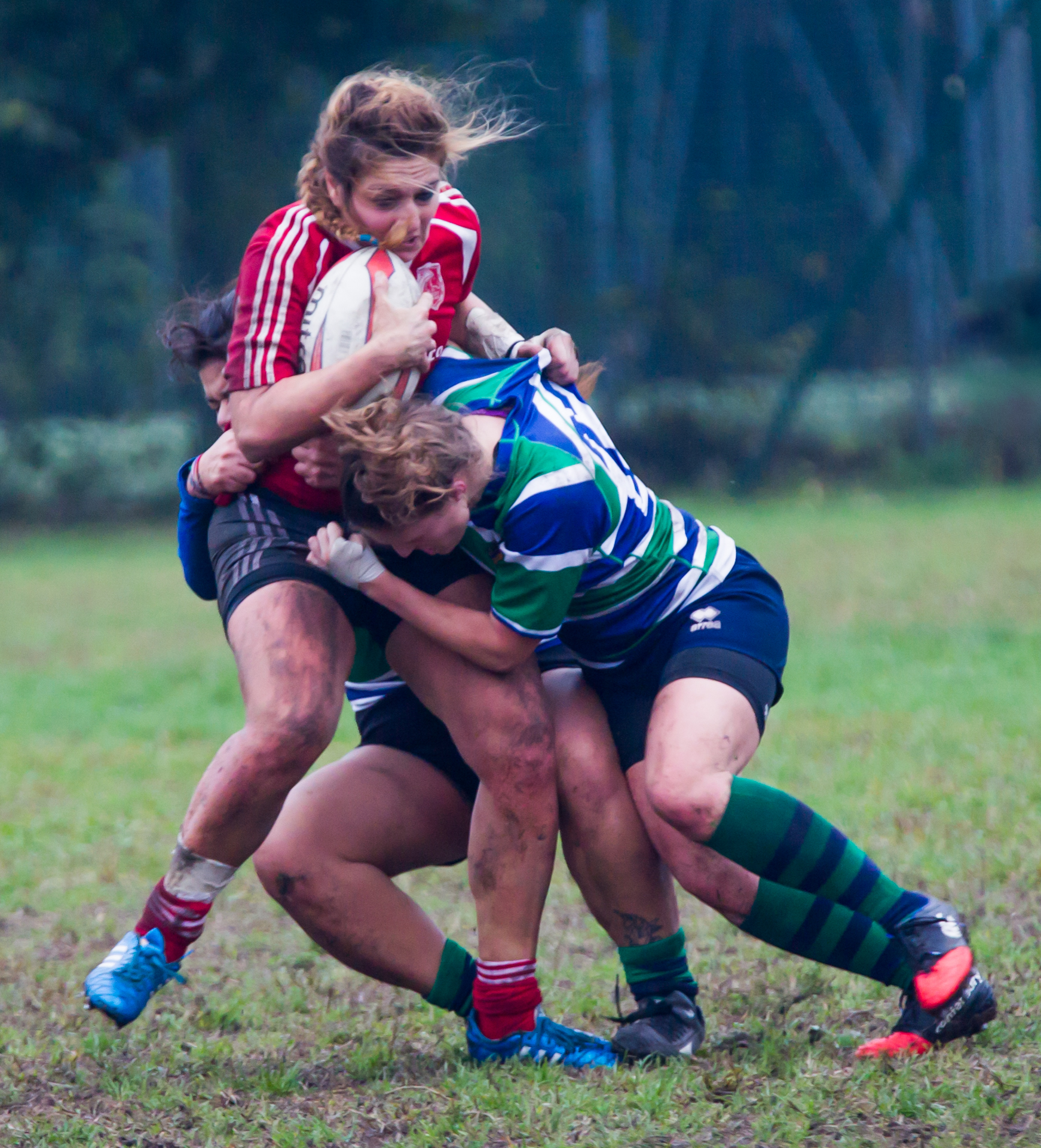 Rugby female. That determination!...