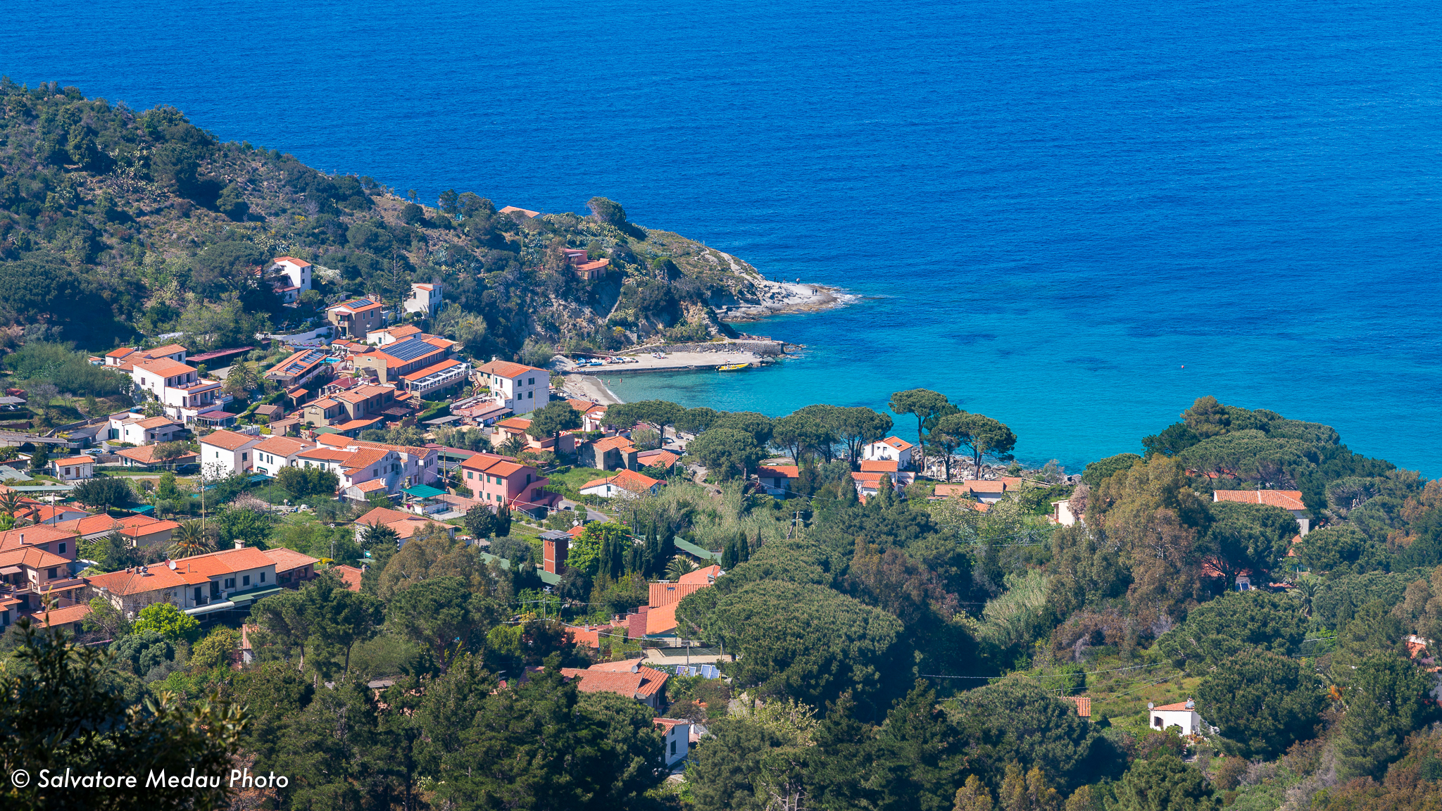 Sant'Andrea, view from Mount Capanne...