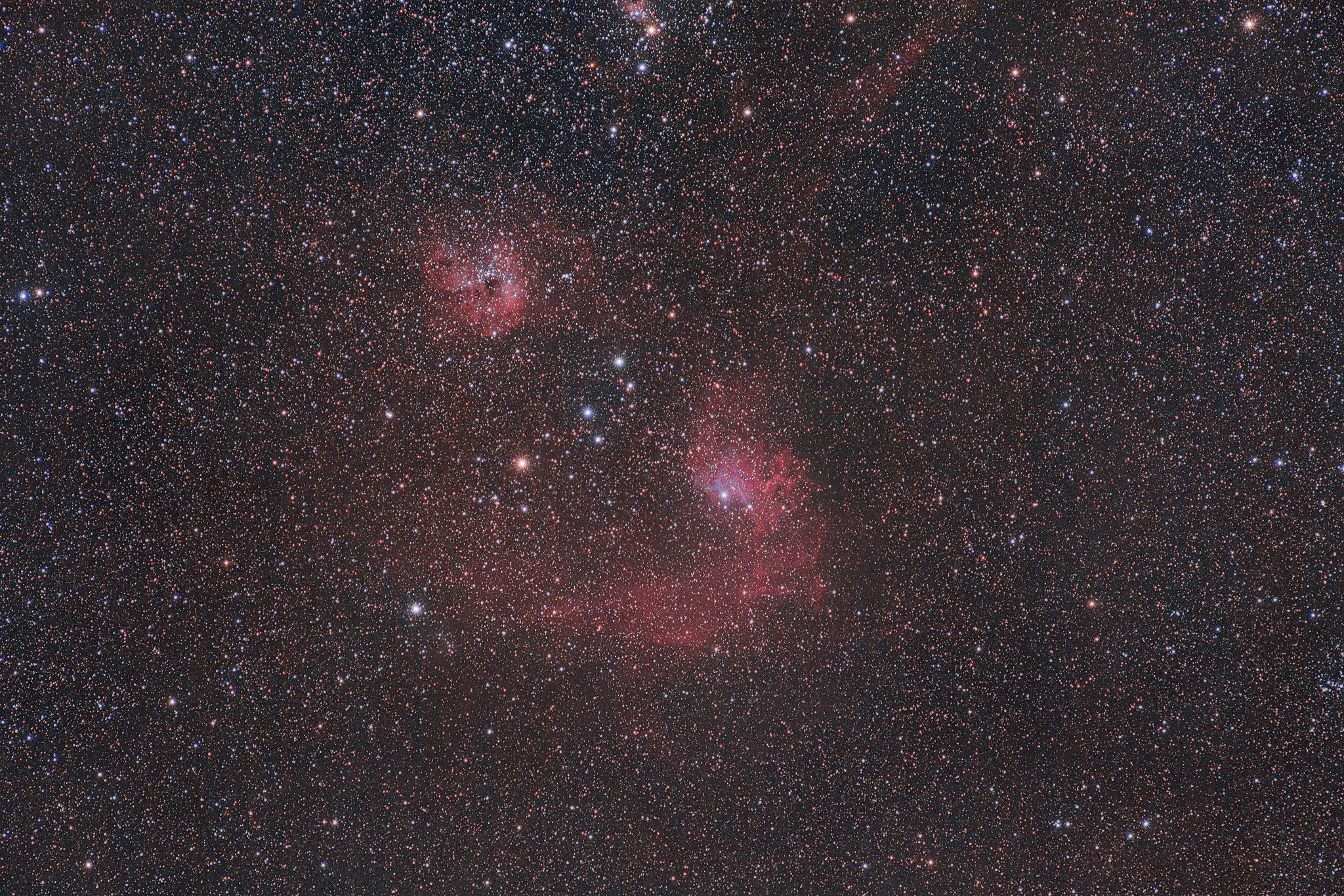 Nebulosa stella fiammeggiante (Auriga)...