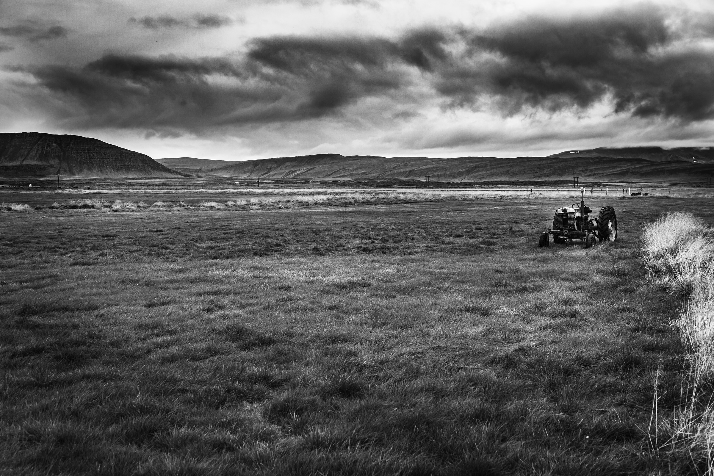 Un trattore in Islanda...