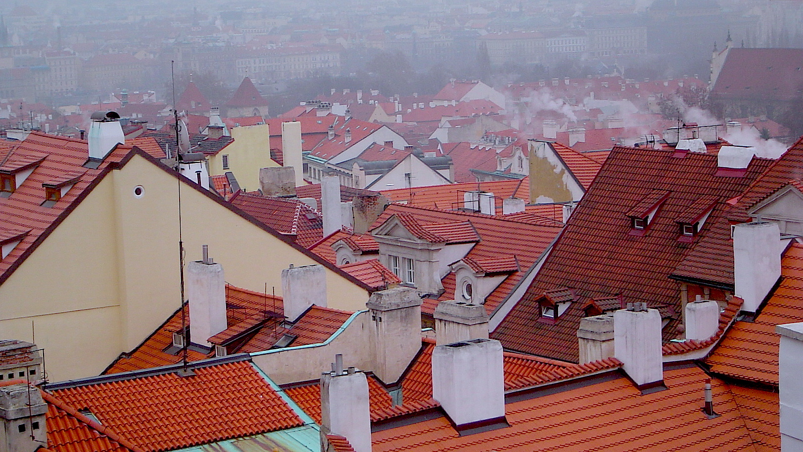 The roofs of Prague...