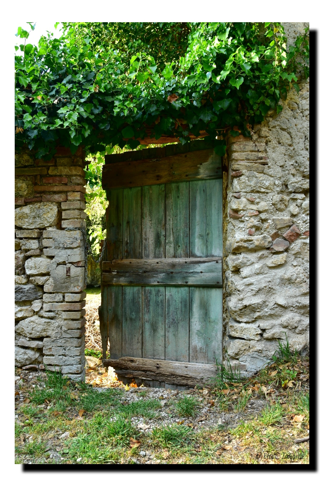 The garden door...