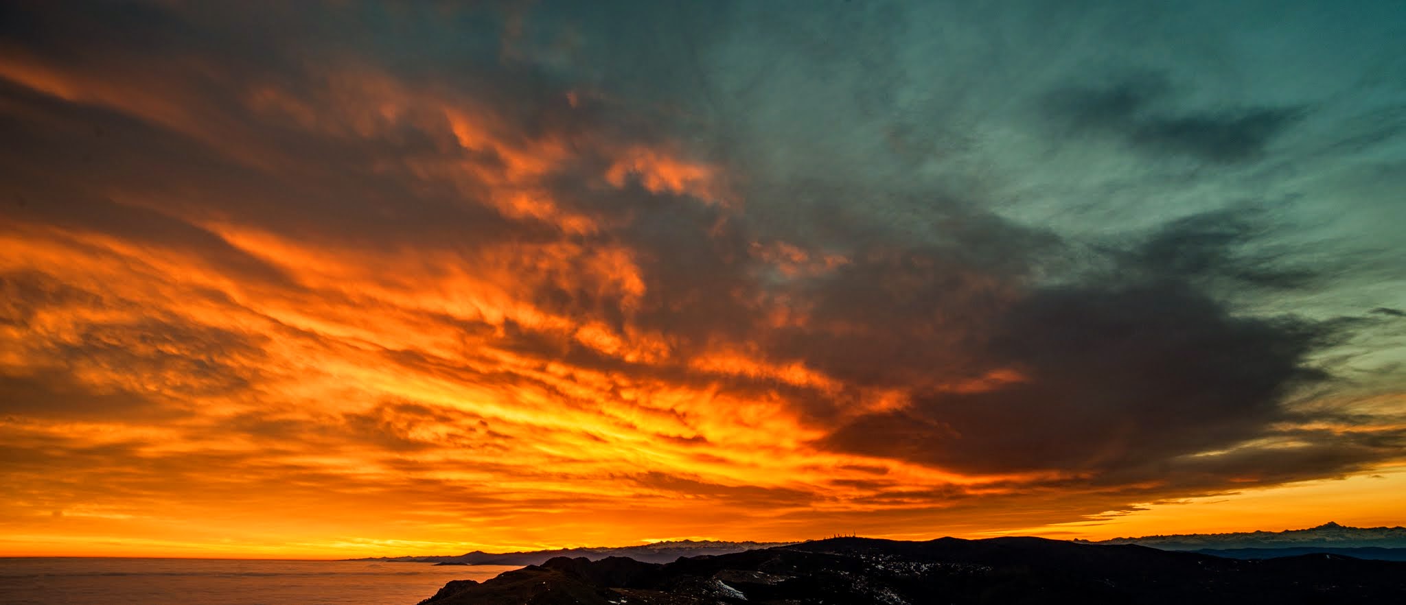 Sunset from Mount Reixa...