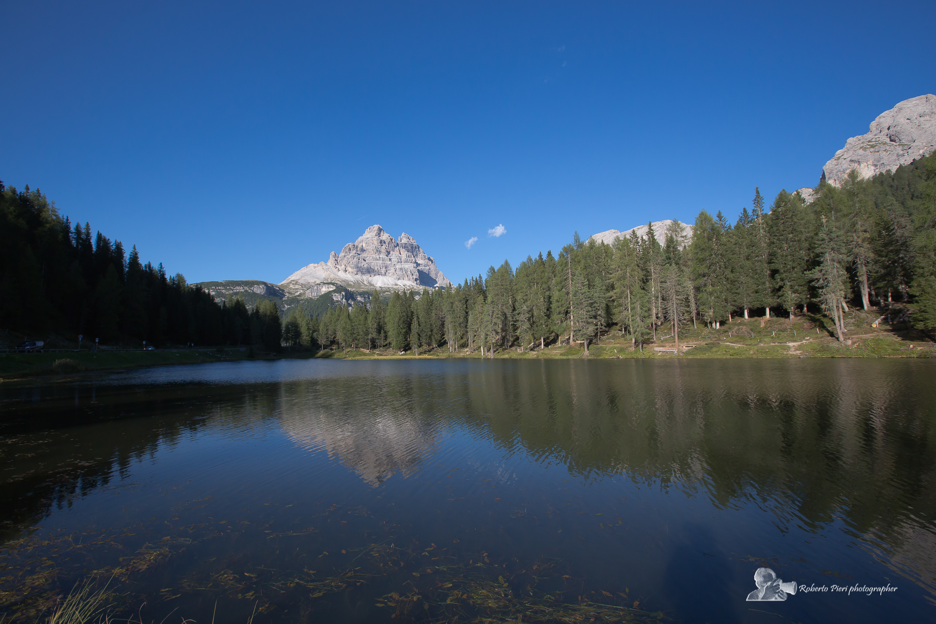 the three pebble peaks at Lake Antorno...