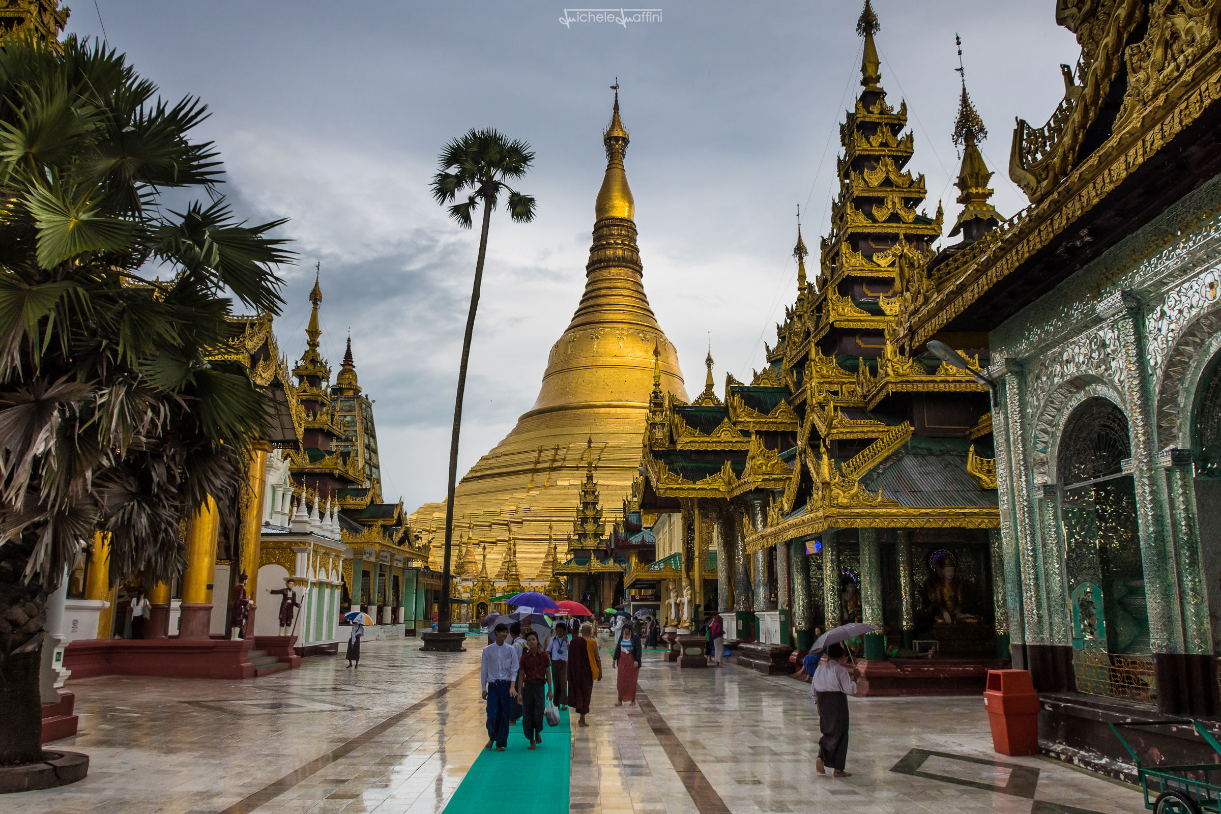 Myanmar - Yangon, Pagoda Shwedagon...