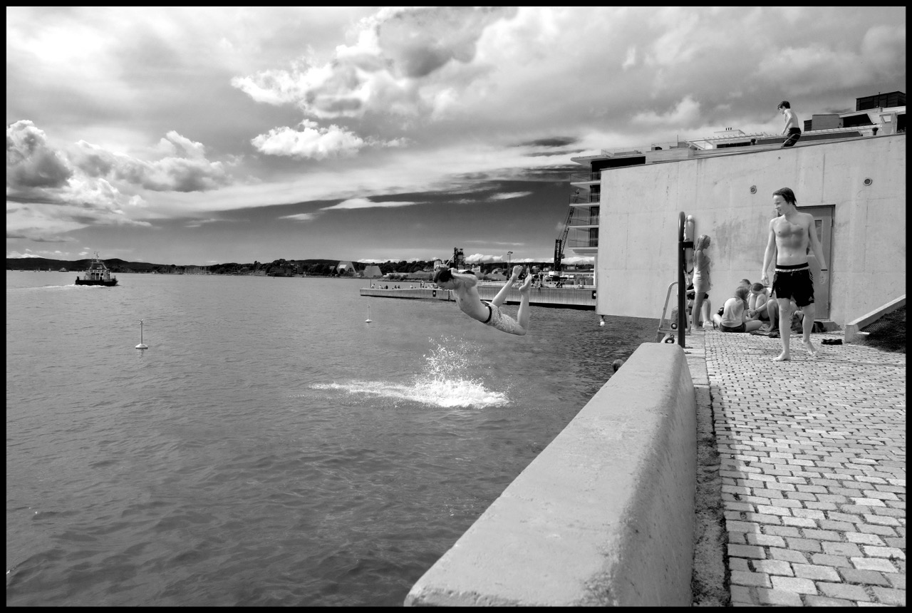 Oslo: il tuffo...