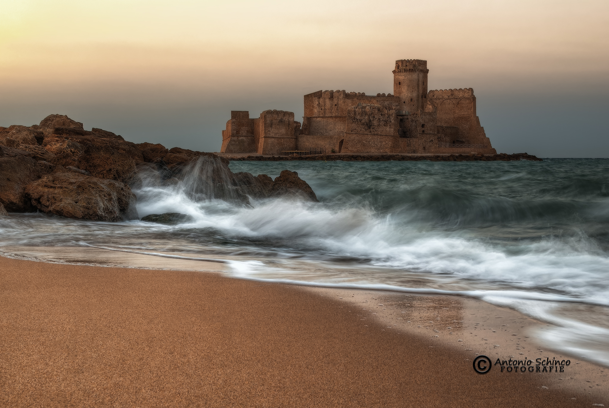 The Aragonese Castle at the early morning lights...