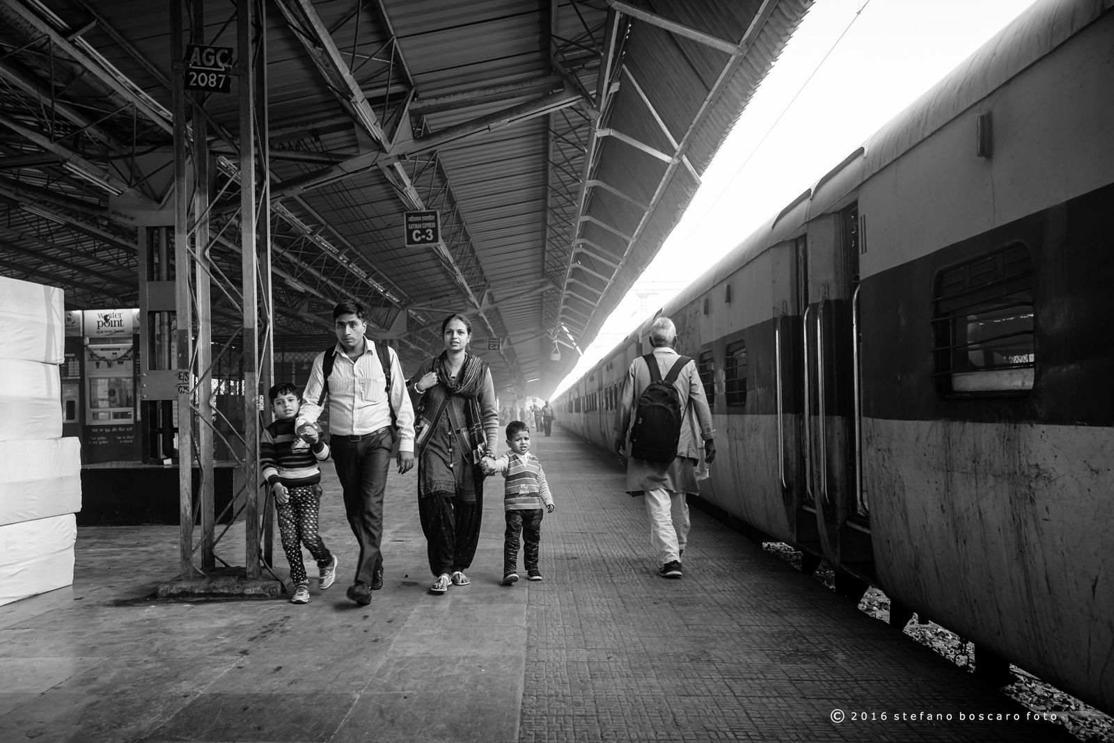 Agra, railway station...