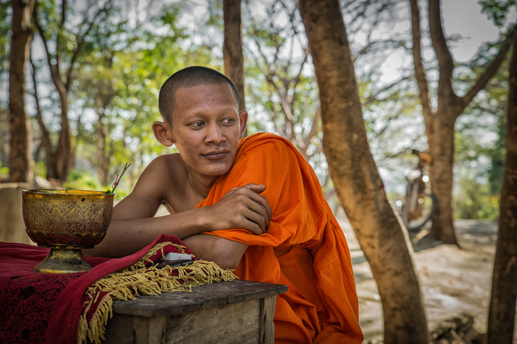 Cambodian monk...