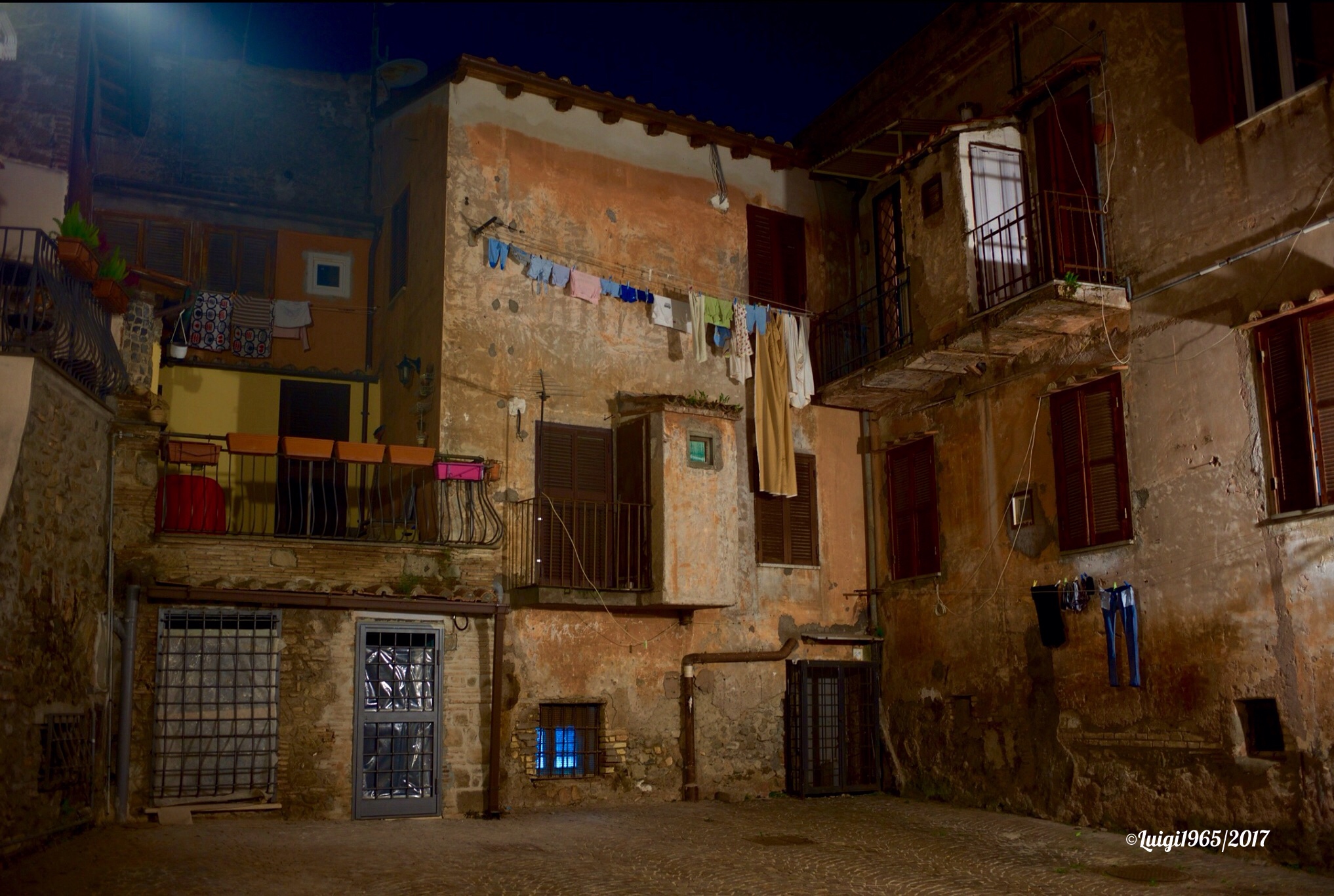 Lanuvio's characteristic alley...
