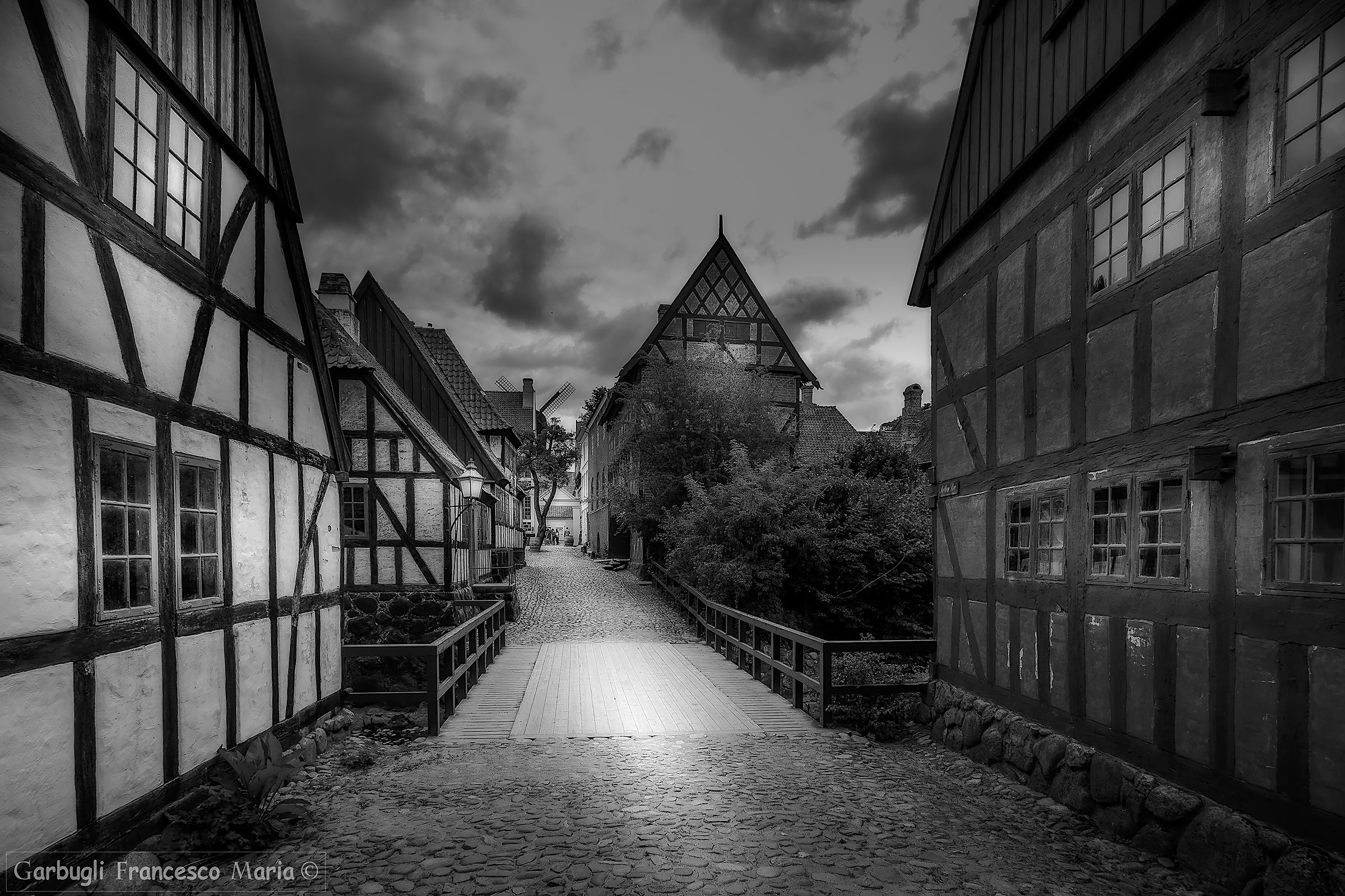 "Den Gamle By" in White and Black at Aarhus...