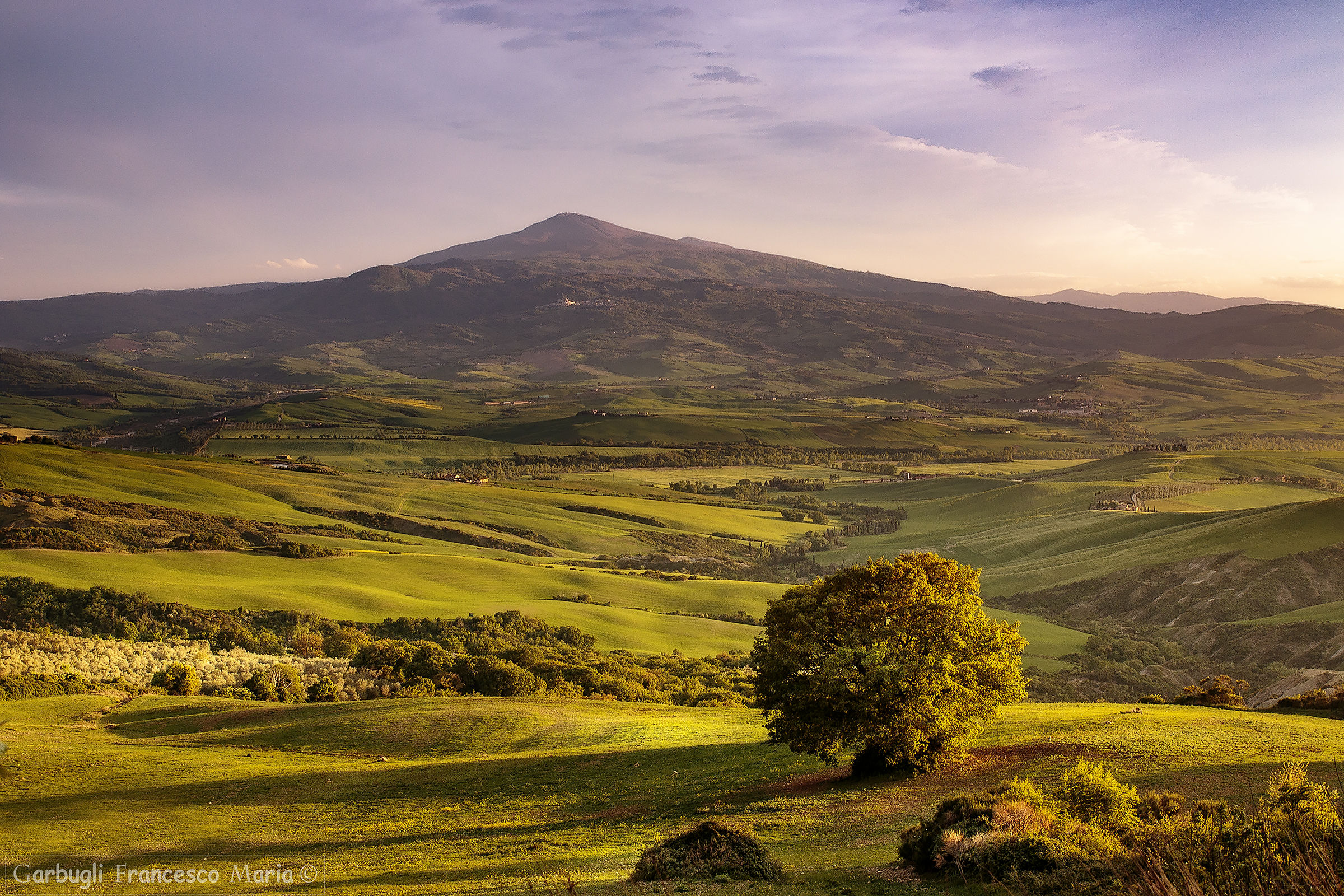 Angle of Val D'Orcia in the evening light...