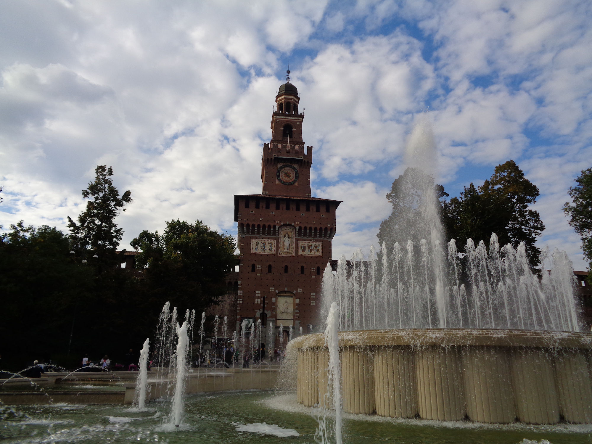 Fountain square castle...