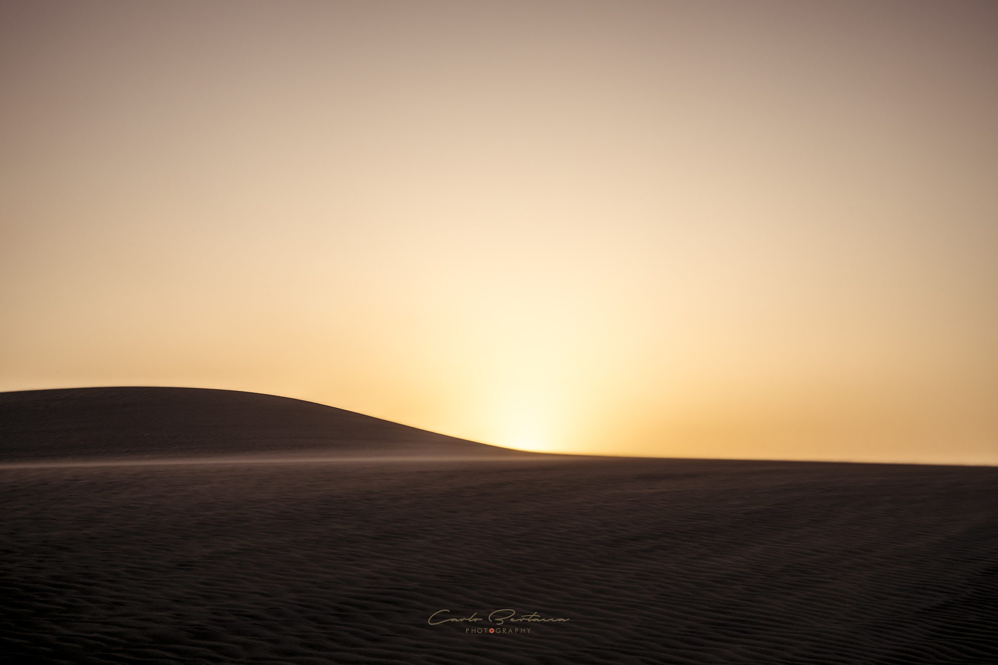 sunset in the desert...