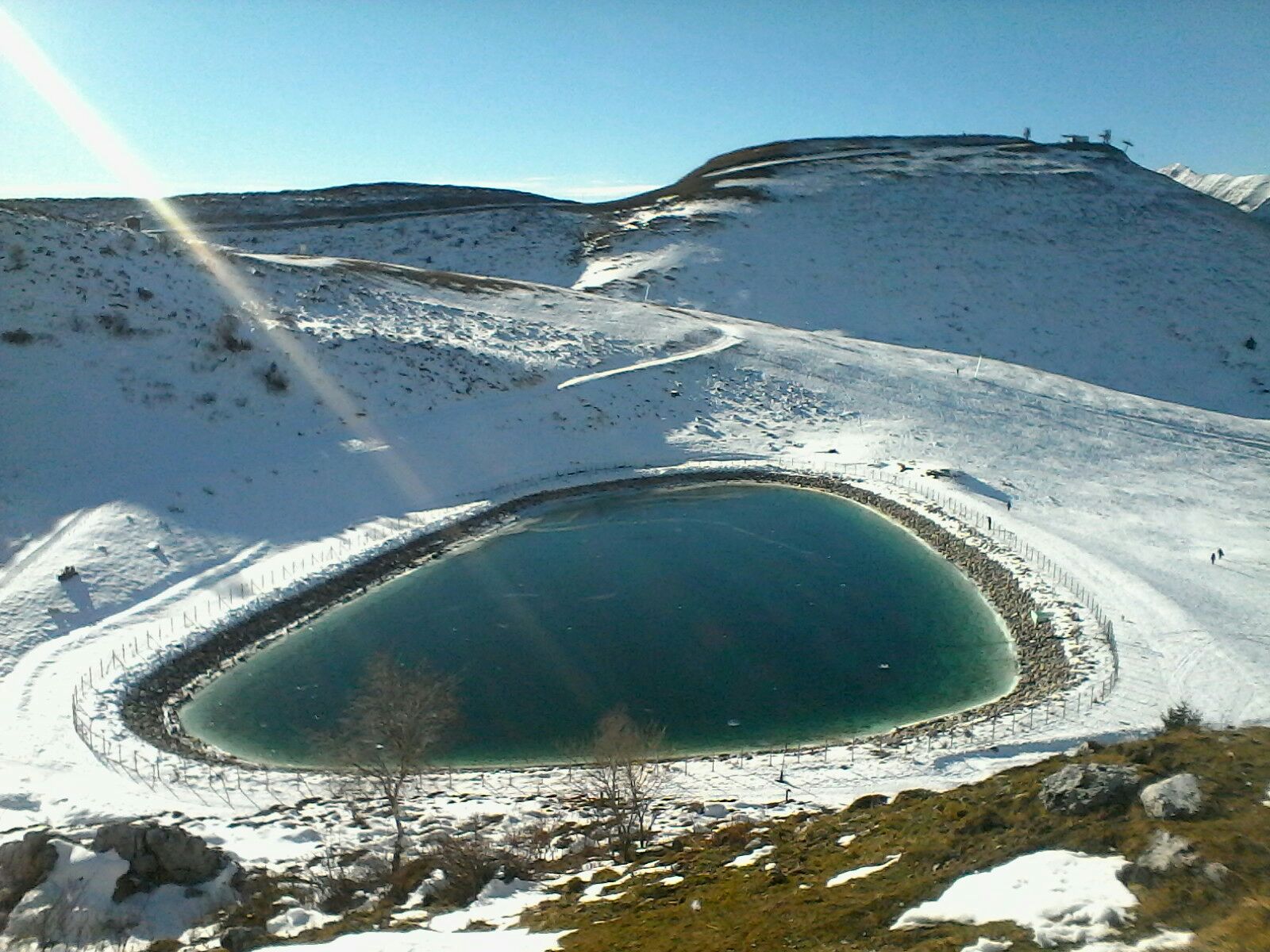 artificial pond at the Plans of Bobbio...