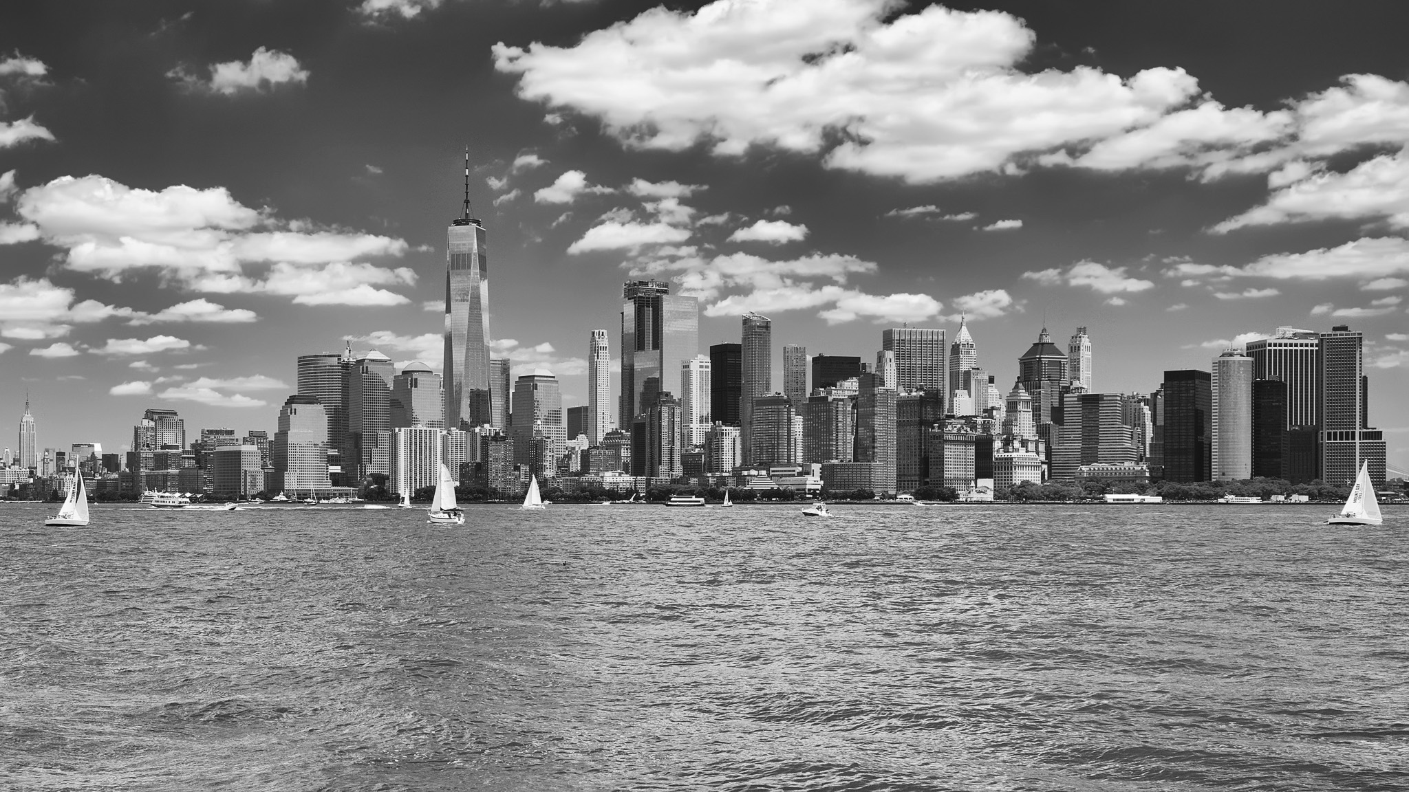 Manhattan seen from the Hudson...
