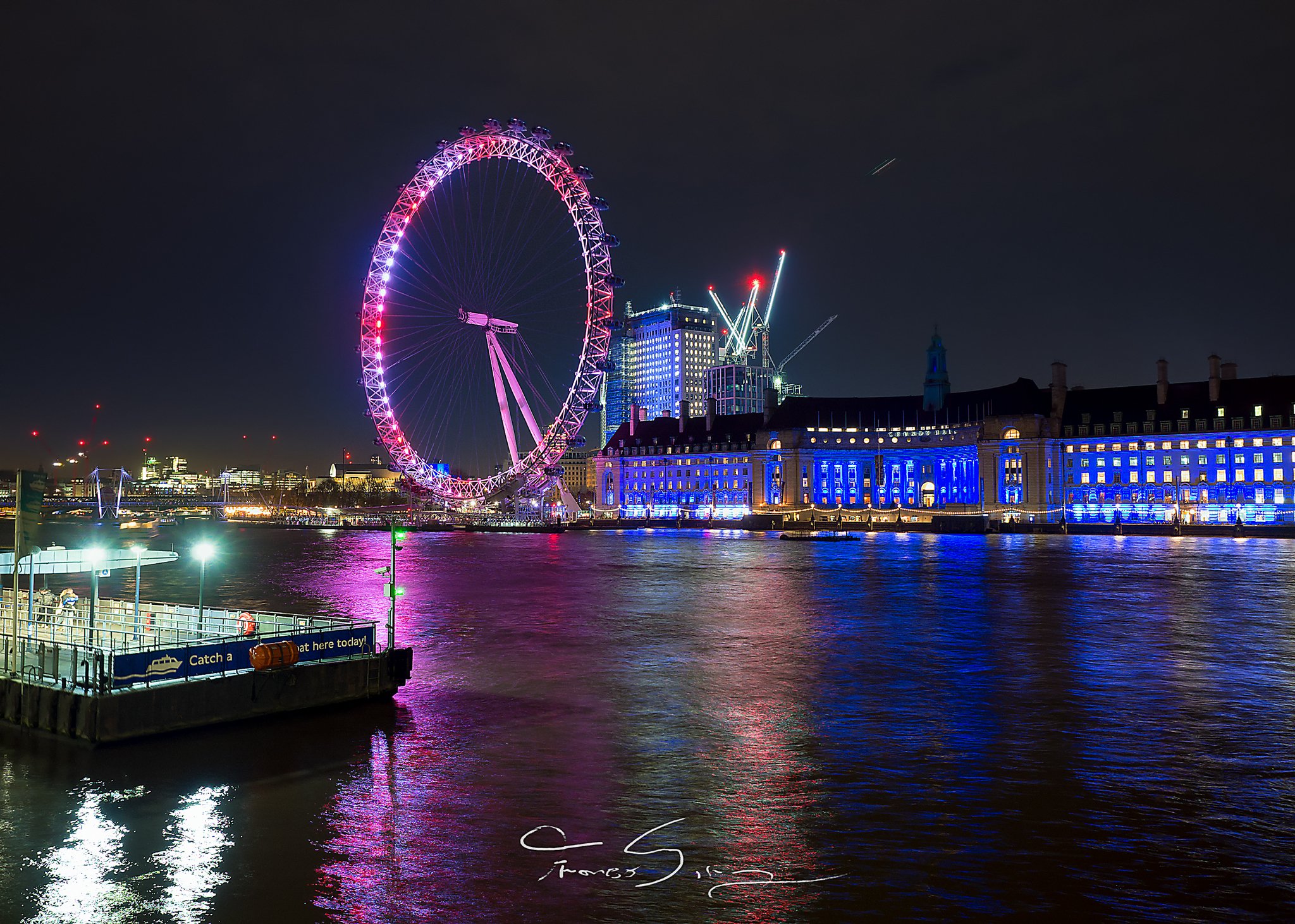 London Eye and its lights...