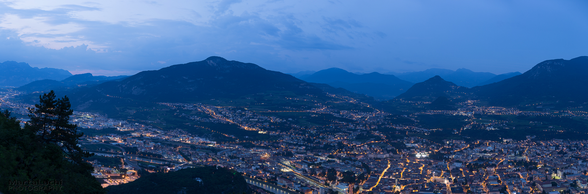 Panoramica di Trento...
