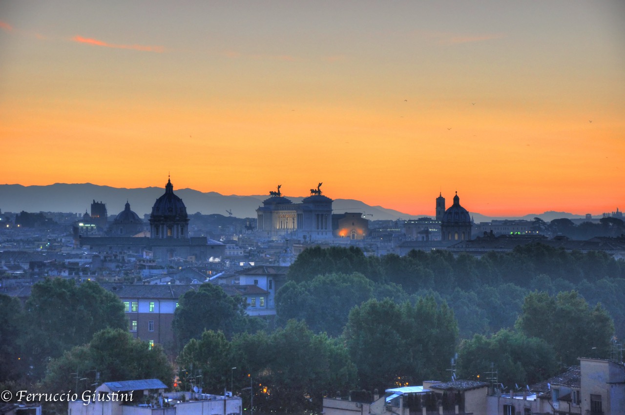 View of Rome from the Janiculum...