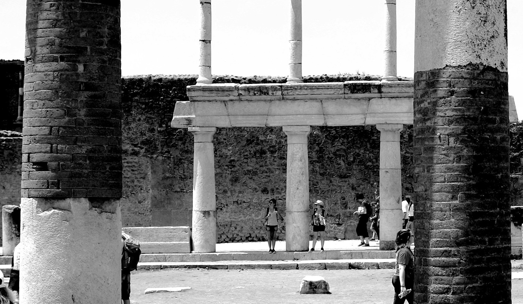 Walking around Pompeii...