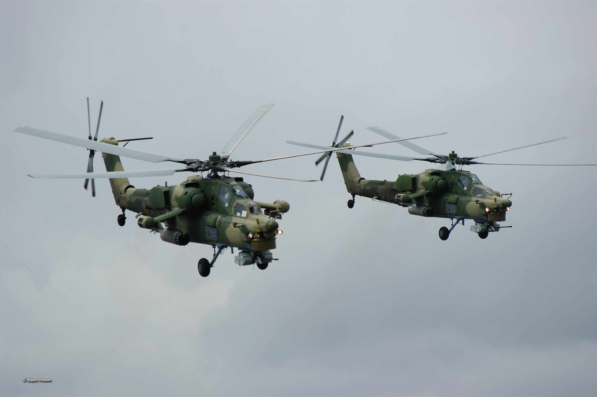 Mi-28N helicopters...