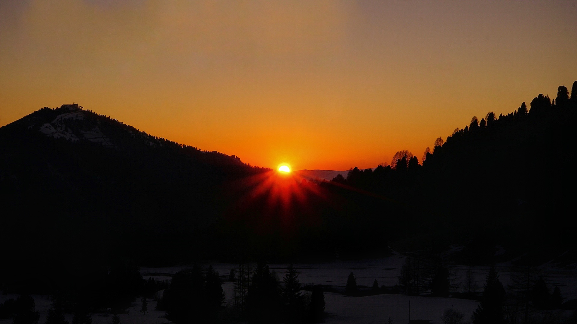 sunset val gardena...