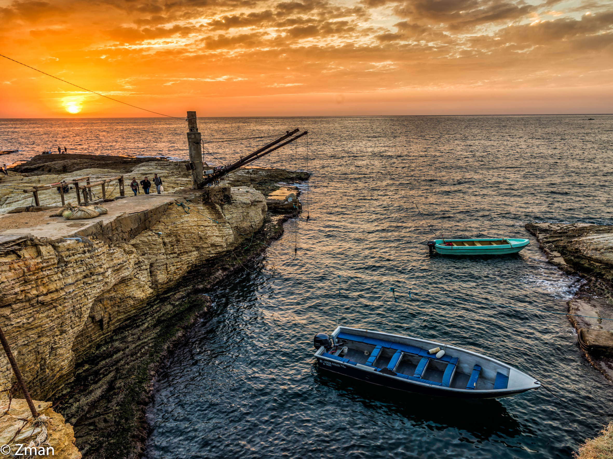 Sunset at Alraouche Rocks...