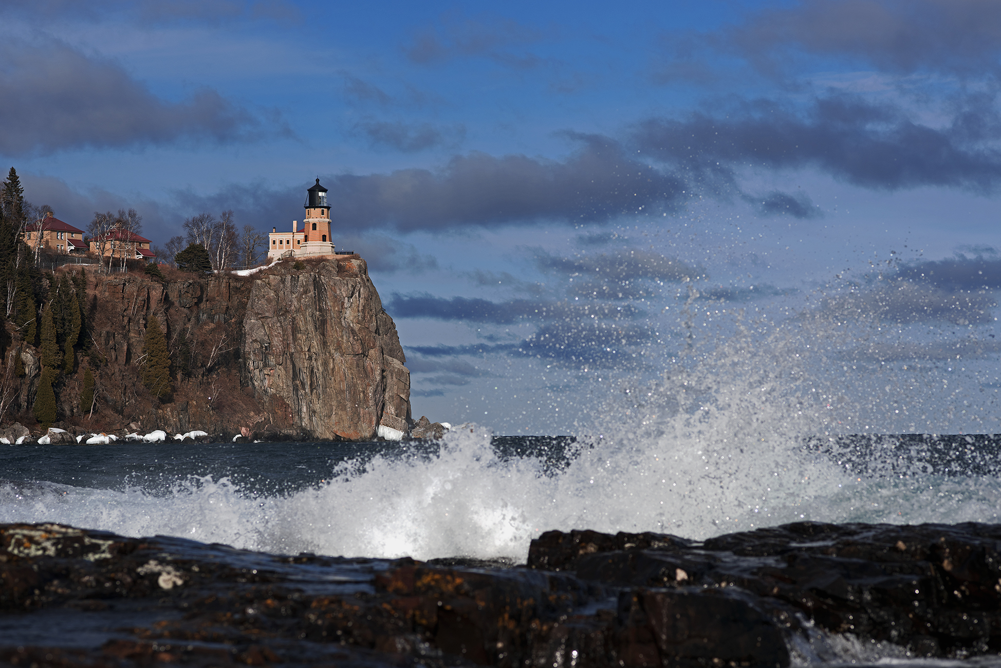 Breaking Waves at Split Rock Lighthouse...