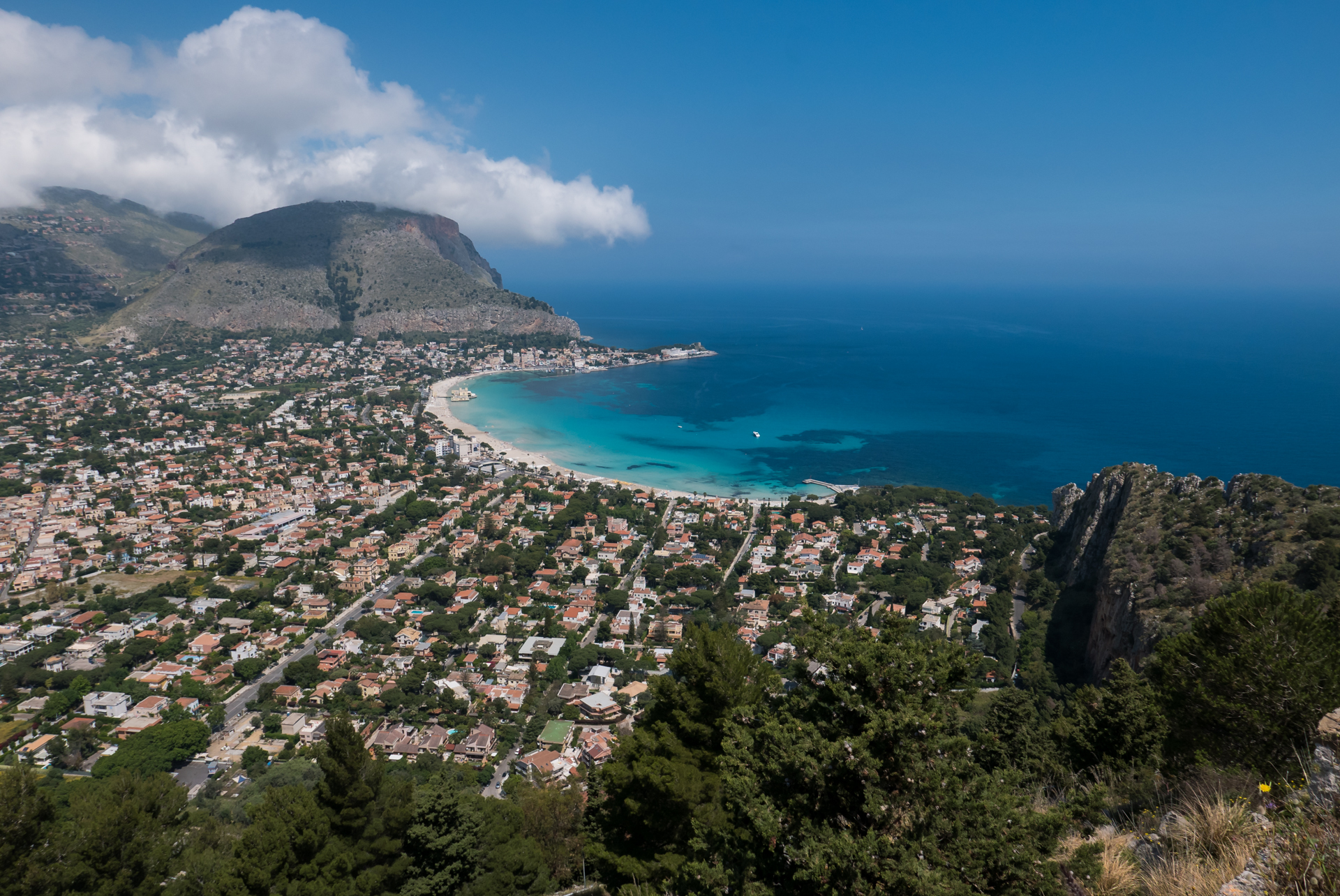 Mondello da Monte Pellegrino...