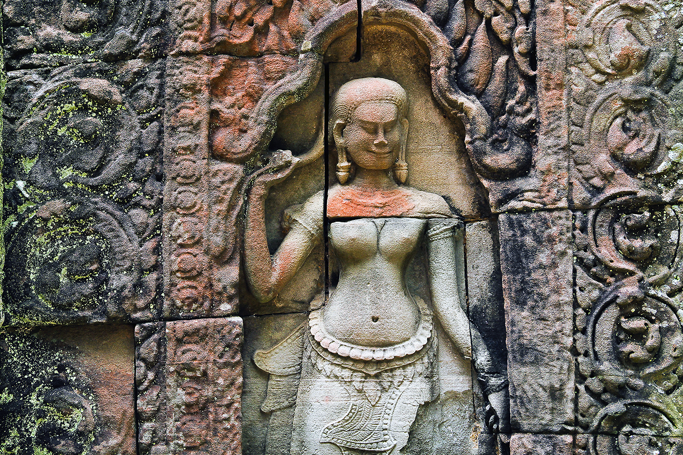 Bassorilievo ad Angkor...