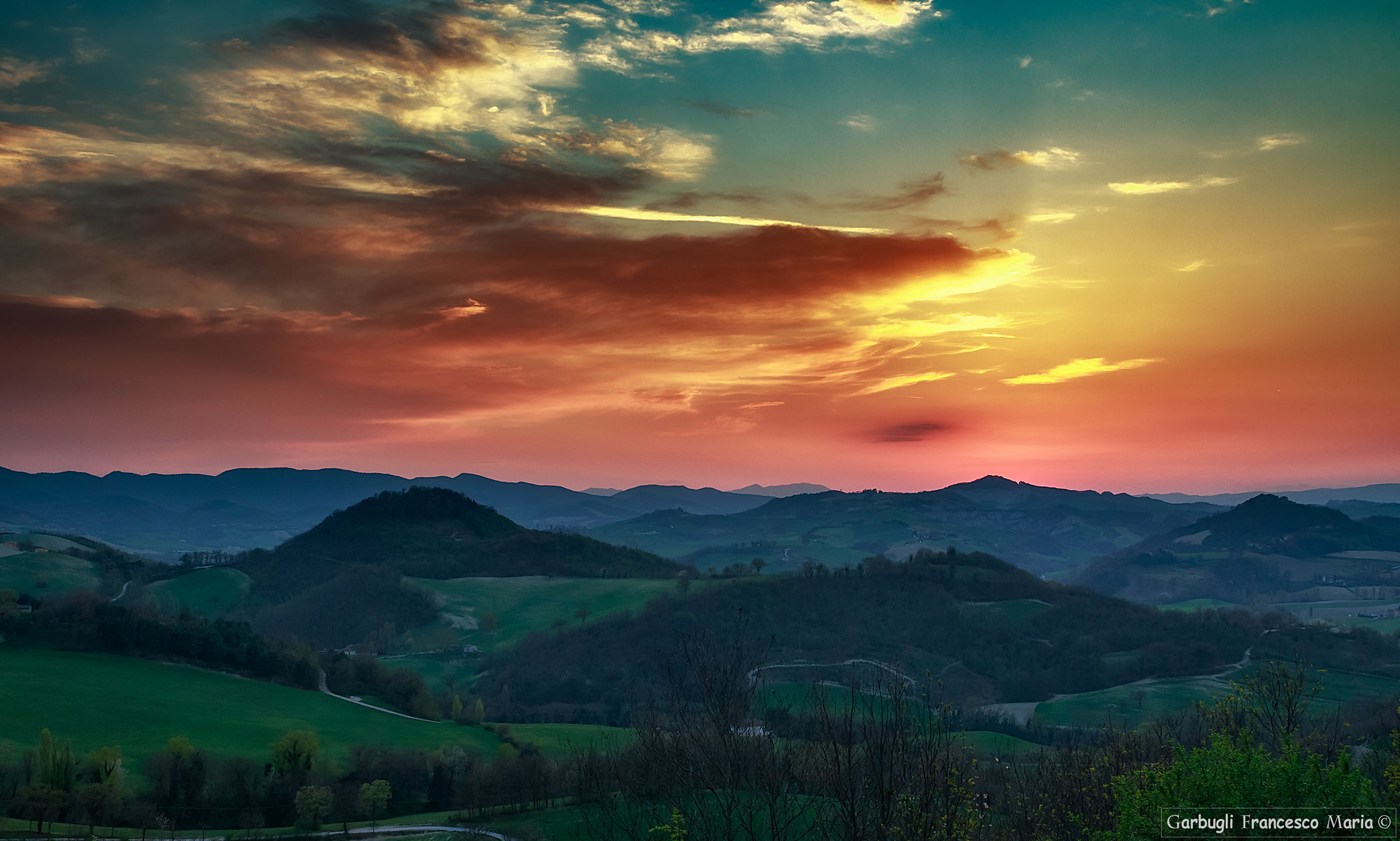 Landscape from the balcony of Piero della Francesca.... ...