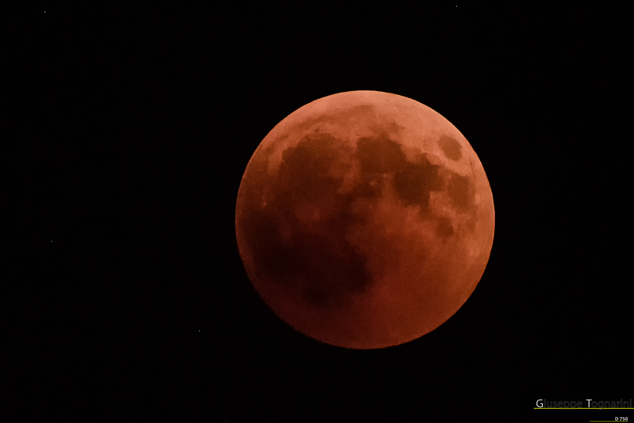 la luna rossa (eclissi di luna 2018)...