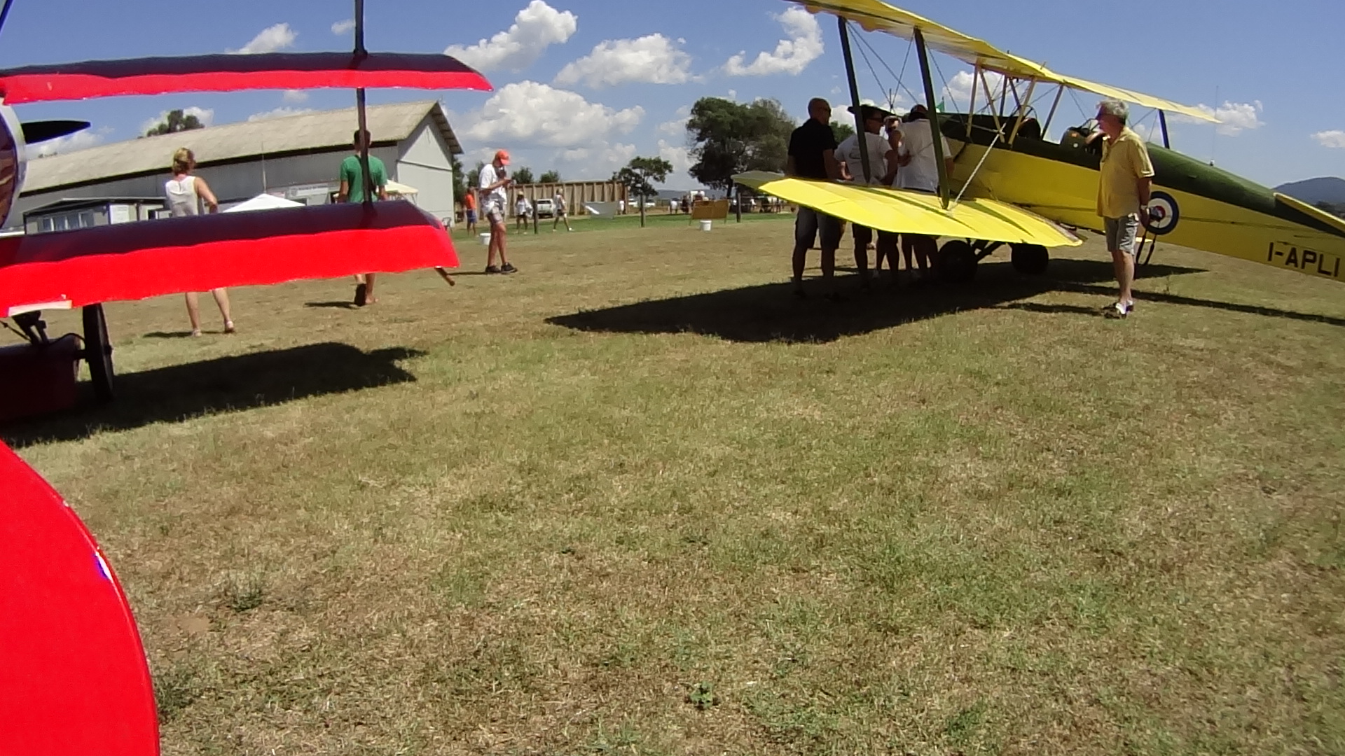 Red Baron and Yellow biplane...